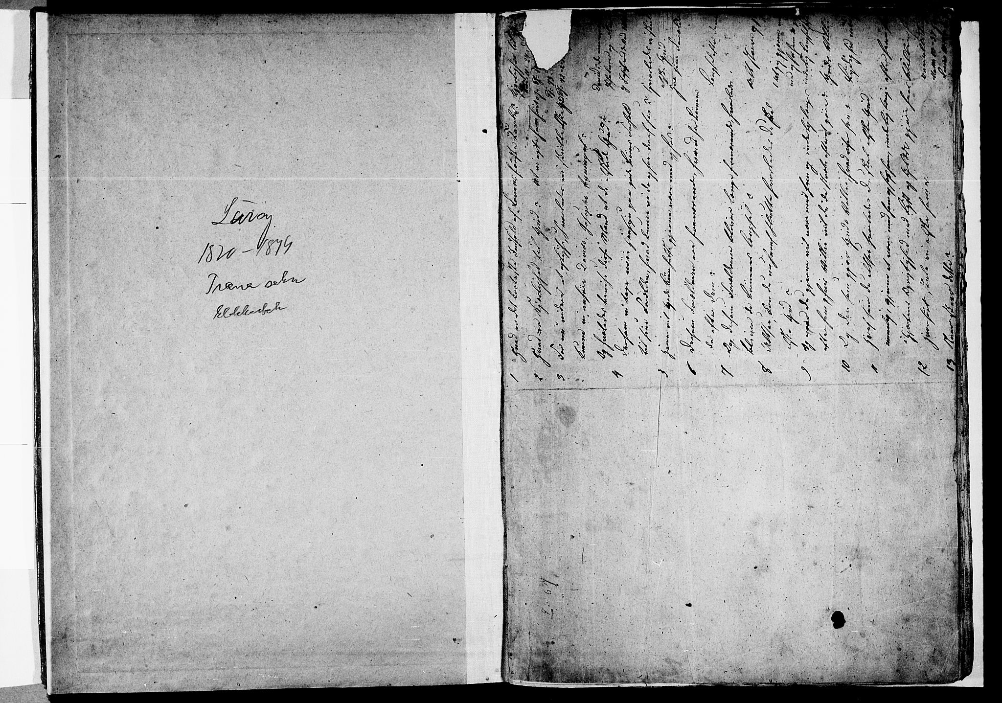 Ministerialprotokoller, klokkerbøker og fødselsregistre - Nordland, SAT/A-1459/840/L0581: Parish register (copy) no. 840C01, 1820-1873