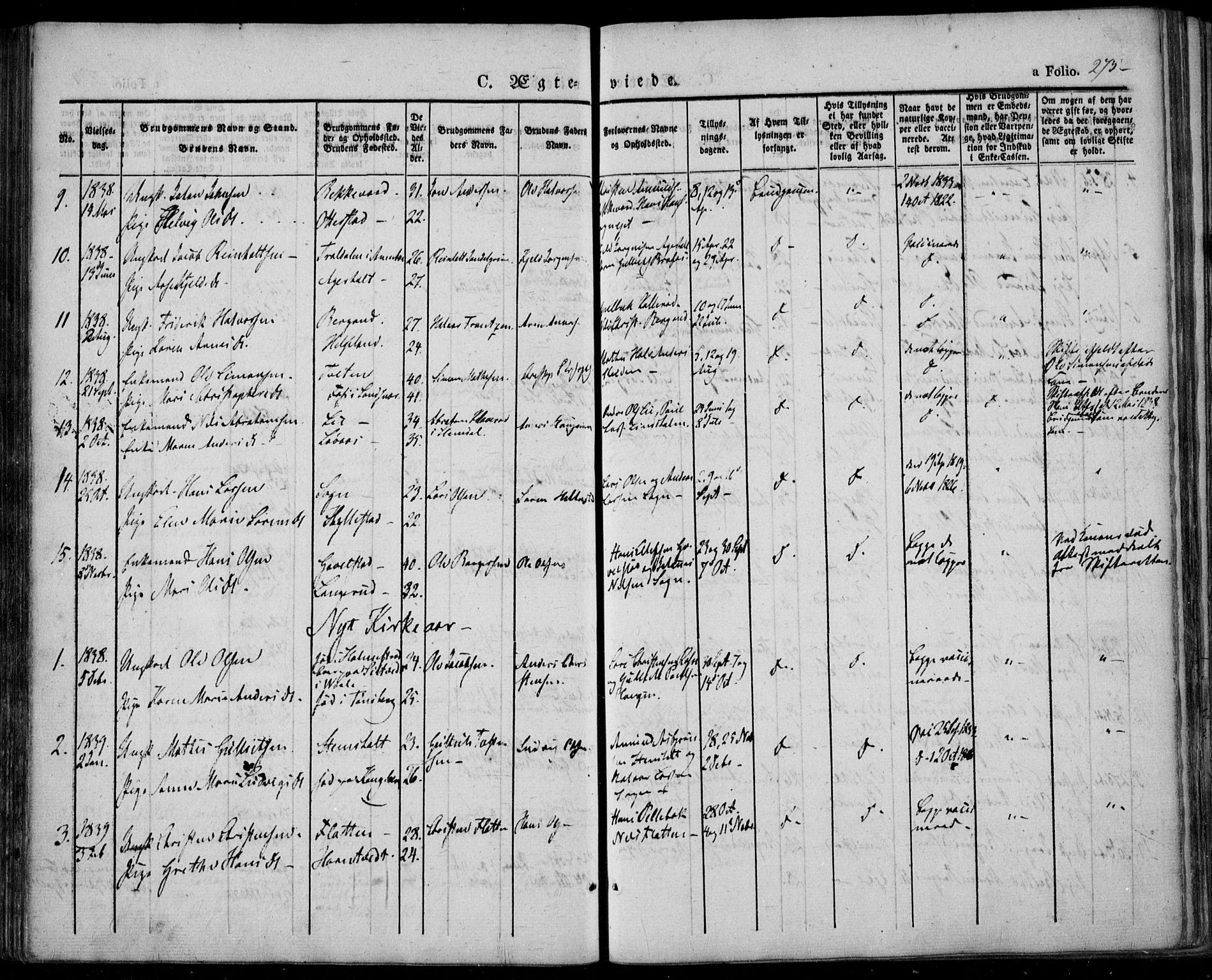 Lardal kirkebøker, SAKO/A-350/F/Fa/L0006: Parish register (official) no. I 6, 1835-1860, p. 275
