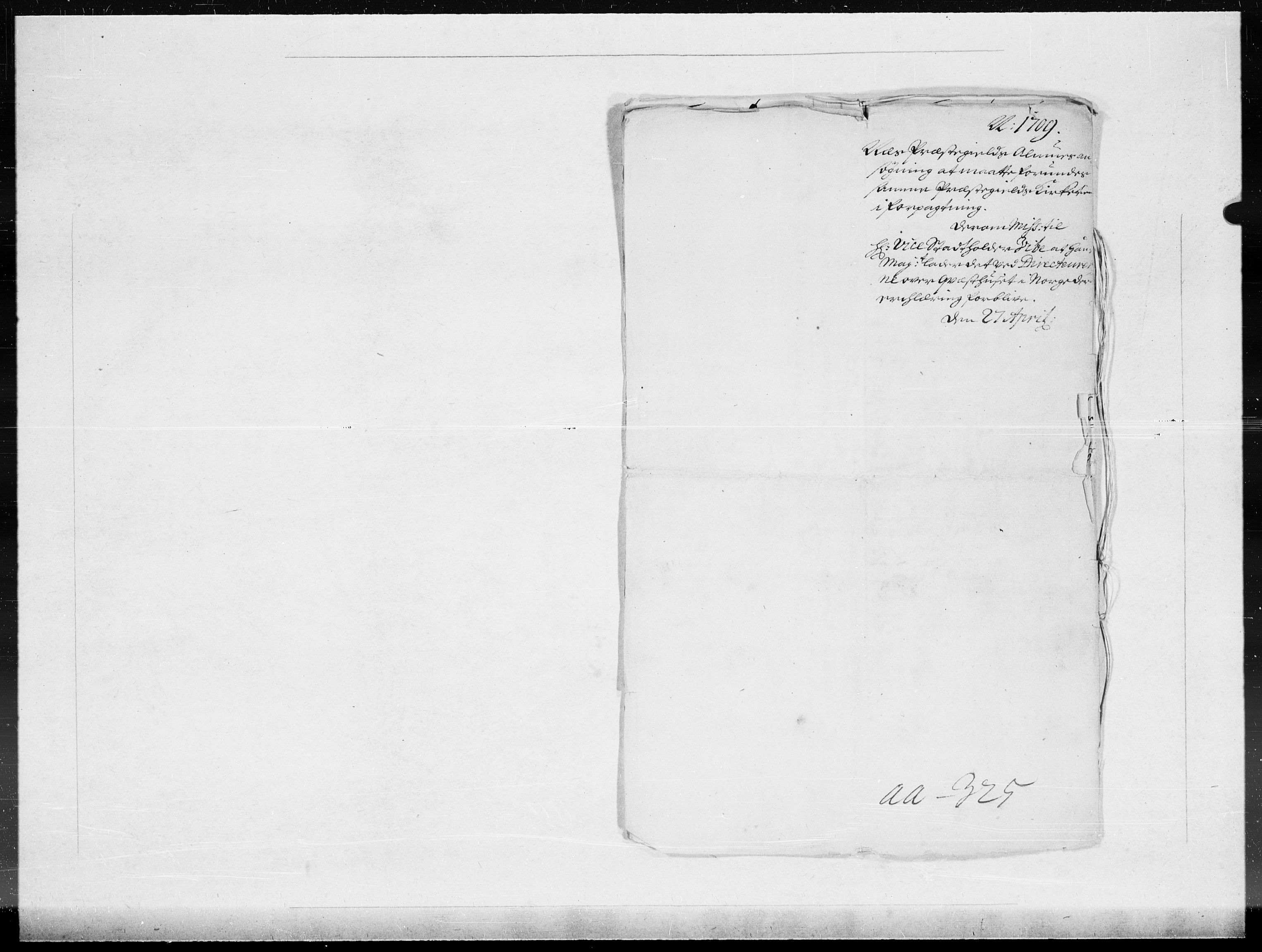 Danske Kanselli 1572-1799, AV/RA-EA-3023/F/Fc/Fcc/Fcca/L0067: Norske innlegg 1572-1799, 1709, p. 203