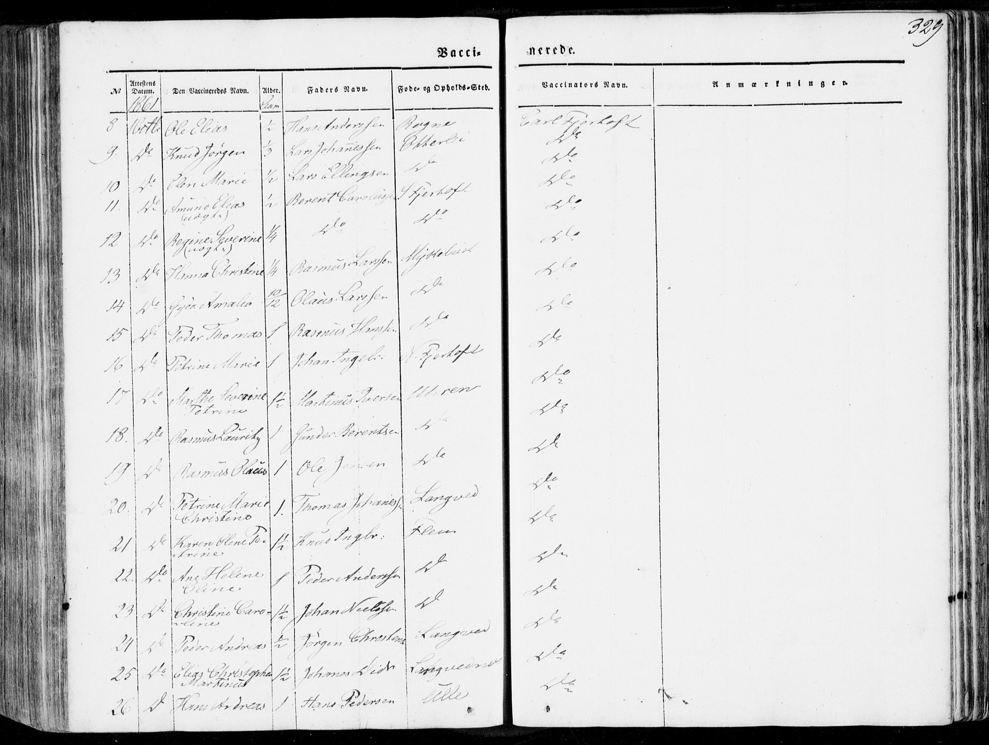 Ministerialprotokoller, klokkerbøker og fødselsregistre - Møre og Romsdal, AV/SAT-A-1454/536/L0497: Parish register (official) no. 536A06, 1845-1865, p. 329