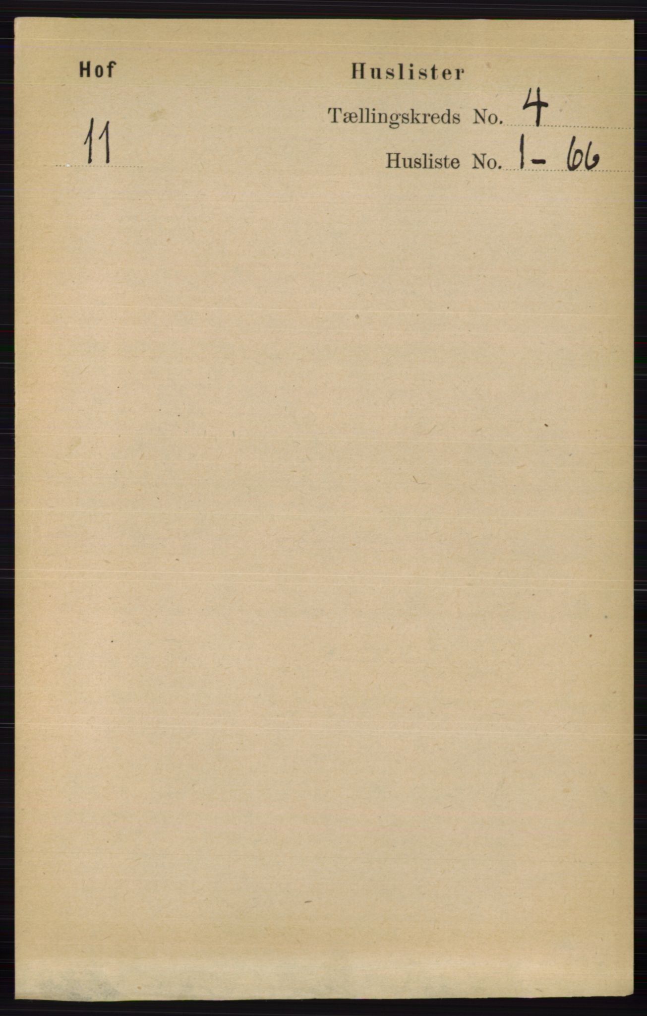 RA, 1891 census for 0424 Hof, 1891, p. 1371