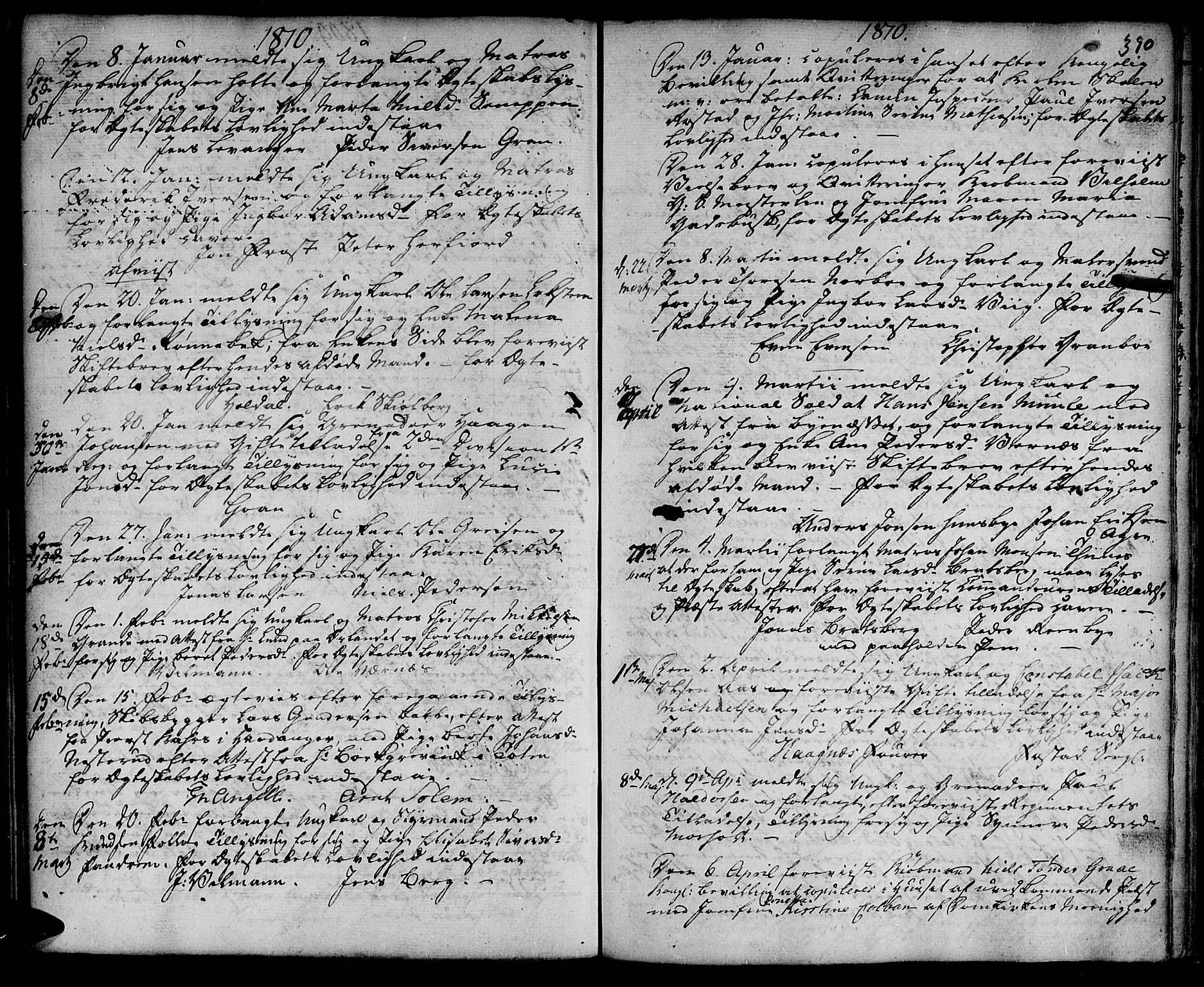 Ministerialprotokoller, klokkerbøker og fødselsregistre - Sør-Trøndelag, SAT/A-1456/601/L0038: Parish register (official) no. 601A06, 1766-1877, p. 390
