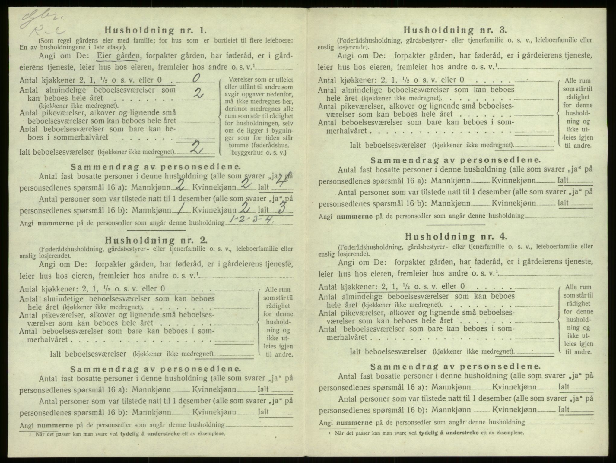 SAB, 1920 census for Davik, 1920, p. 403