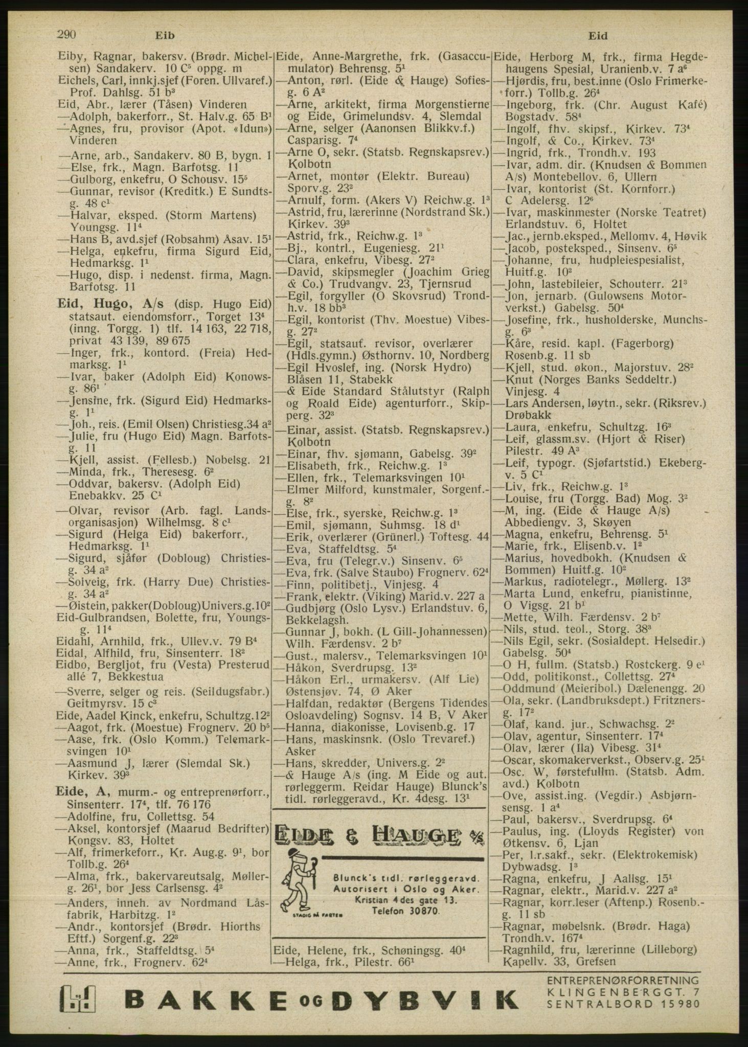 Kristiania/Oslo adressebok, PUBL/-, 1946, p. 290