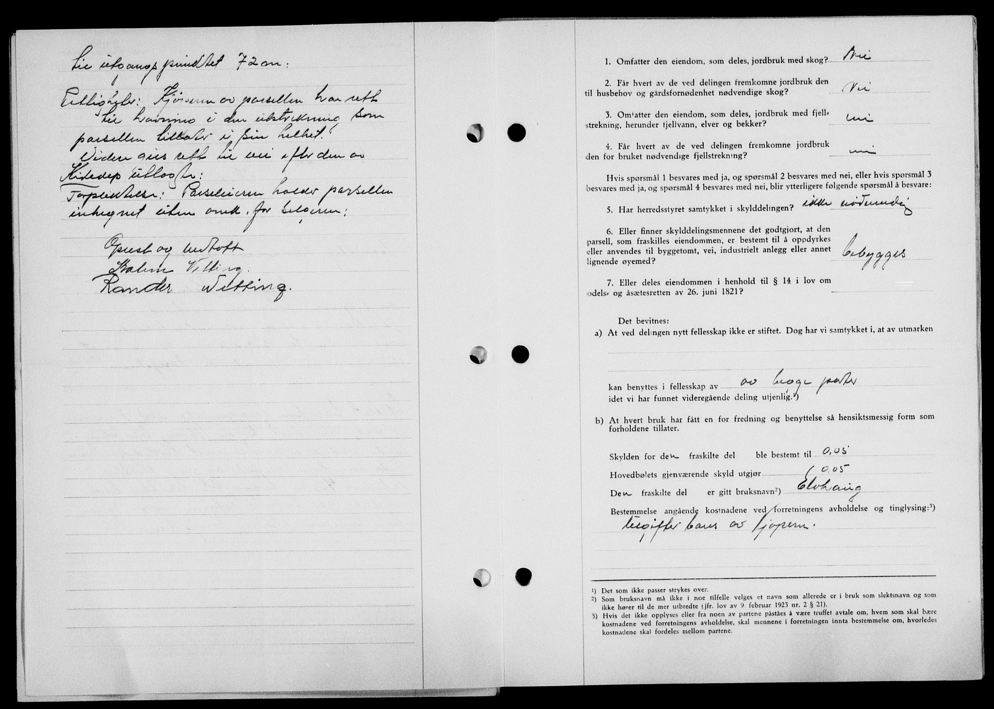 Lofoten sorenskriveri, SAT/A-0017/1/2/2C/L0014a: Mortgage book no. 14a, 1946-1946, Diary no: : 1253/1946