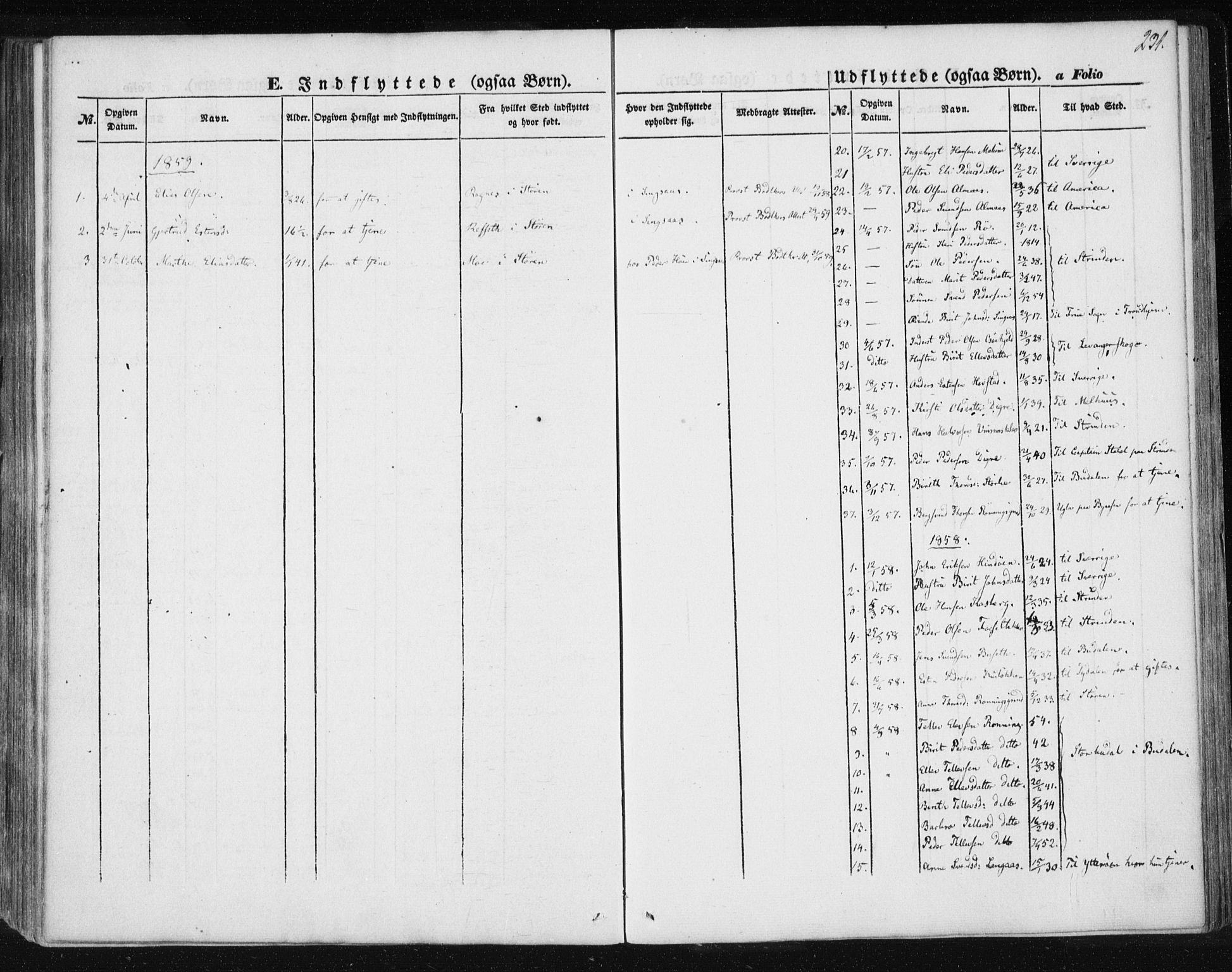 Ministerialprotokoller, klokkerbøker og fødselsregistre - Sør-Trøndelag, SAT/A-1456/685/L0964: Parish register (official) no. 685A06 /2, 1846-1859, p. 231