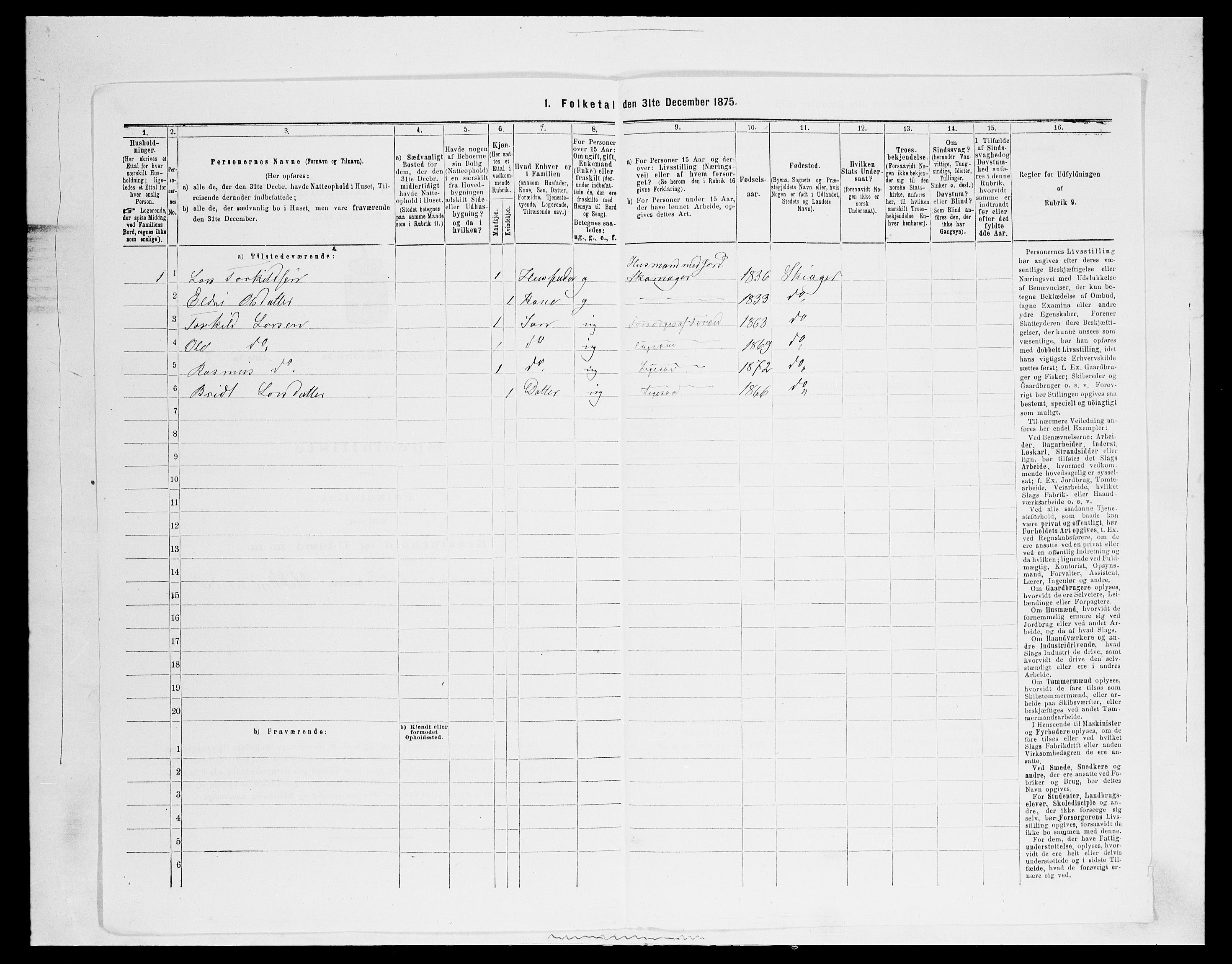 SAH, 1875 census for 0513P Skjåk, 1875, p. 478