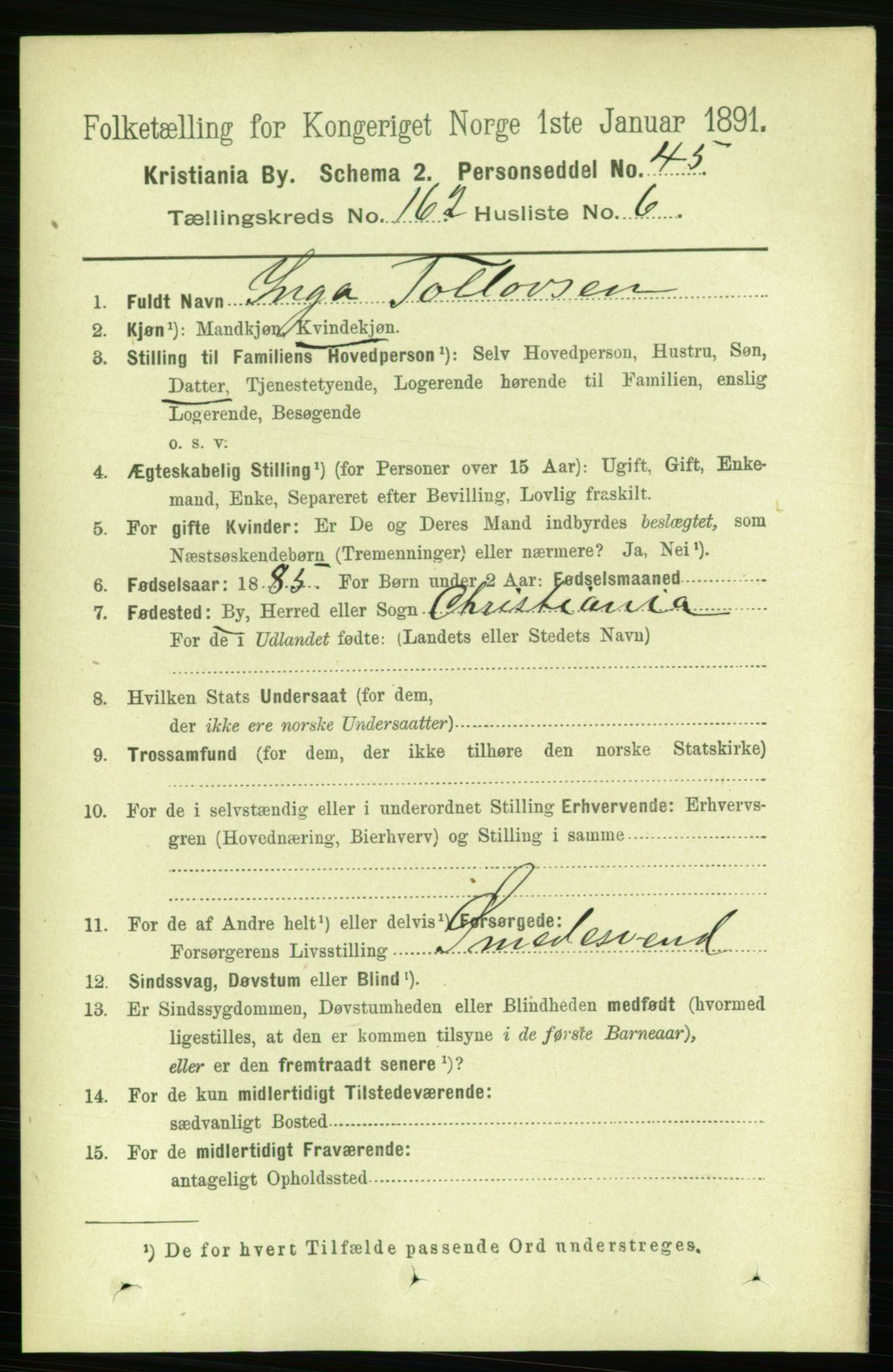 RA, 1891 census for 0301 Kristiania, 1891, p. 93059