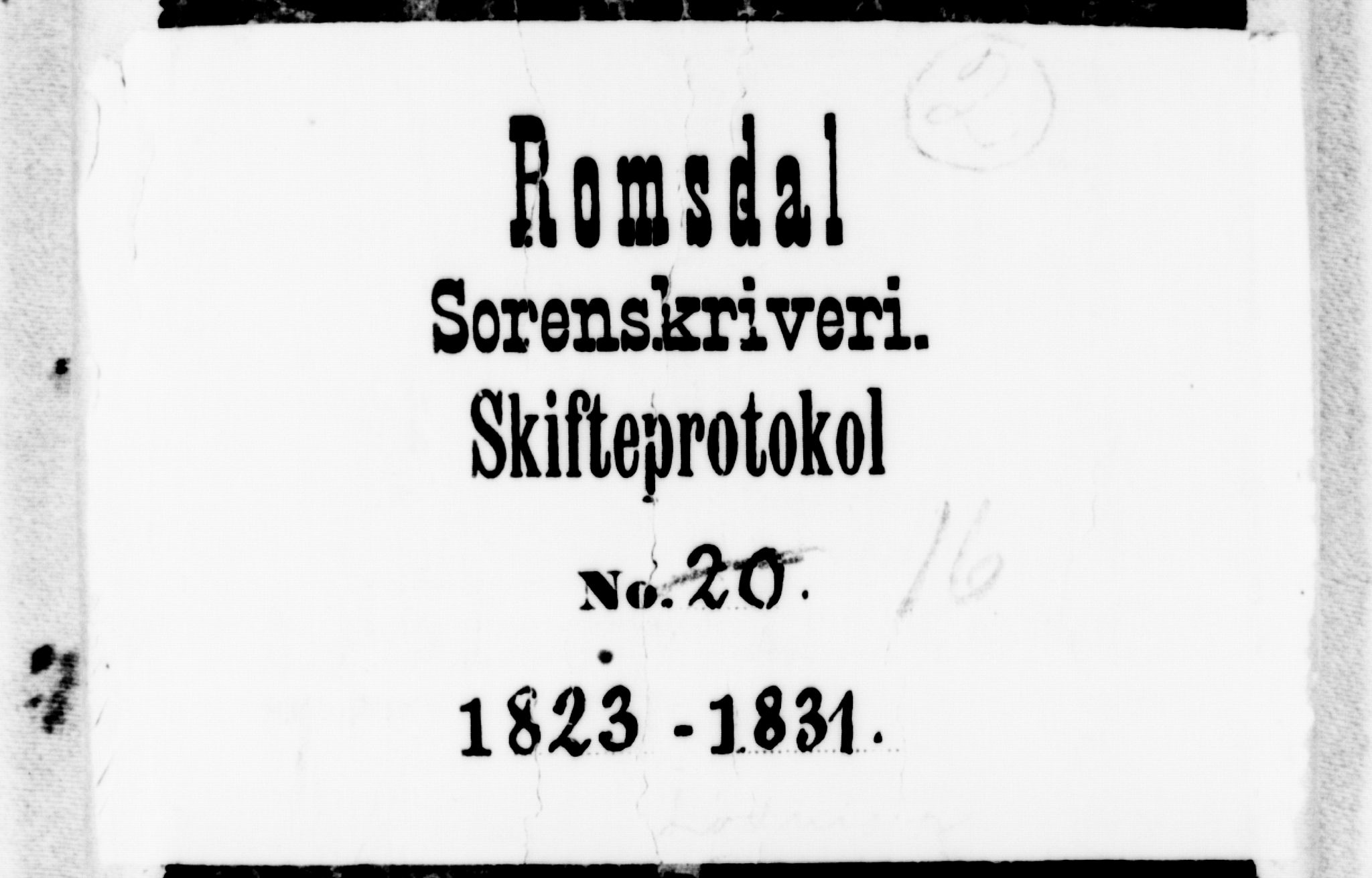 Romsdal sorenskriveri, SAT/A-4149/1/3/3A/L0016: Skifteutlodnings Protokoll 2, 1823-1831