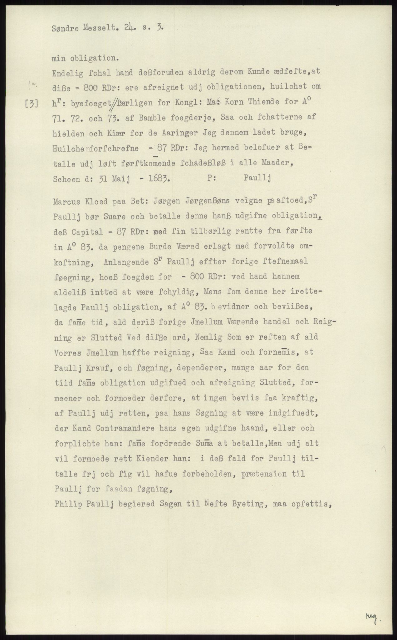 Samlinger til kildeutgivelse, Diplomavskriftsamlingen, RA/EA-4053/H/Ha, p. 1705
