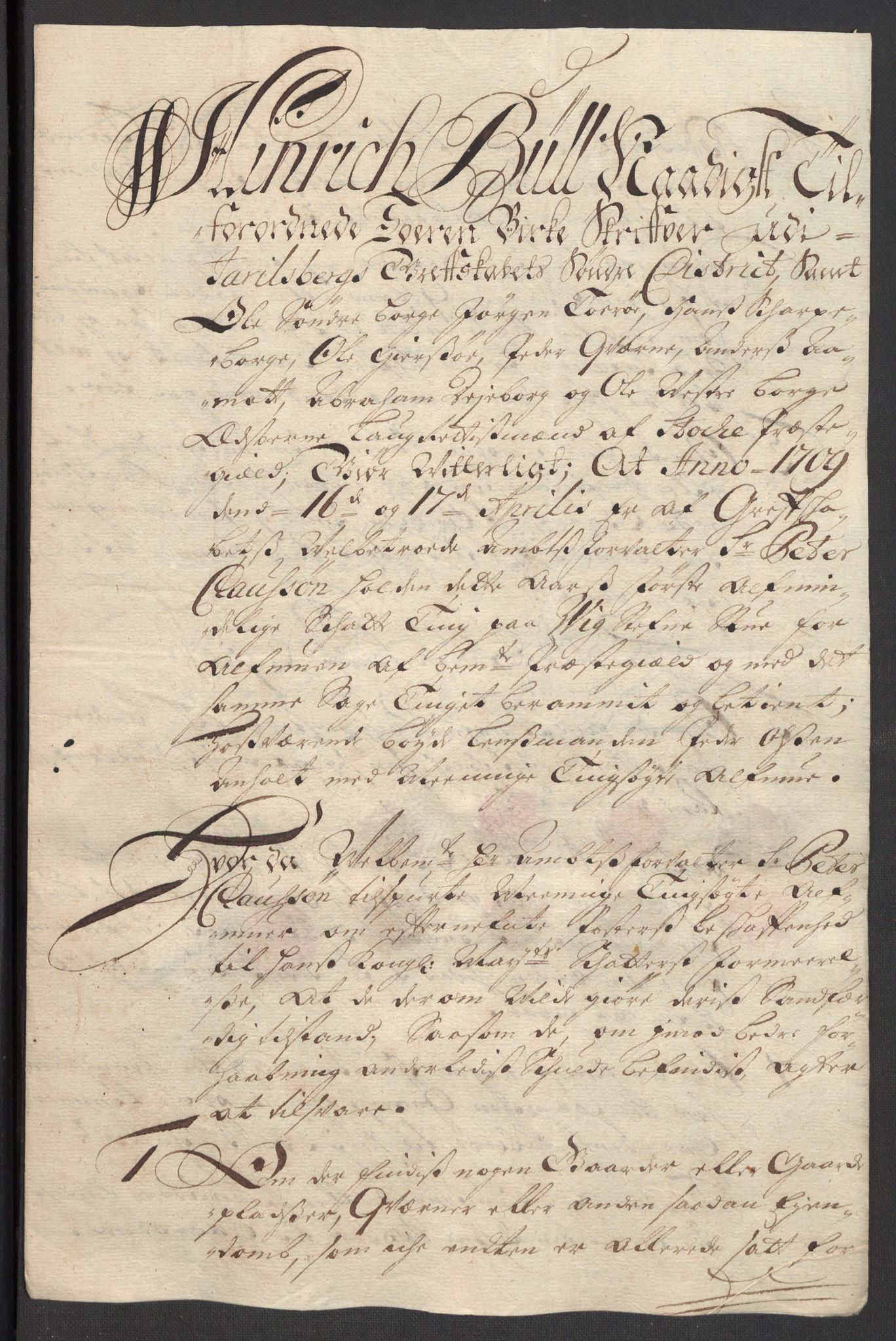 Rentekammeret inntil 1814, Reviderte regnskaper, Fogderegnskap, AV/RA-EA-4092/R32/L1874: Fogderegnskap Jarlsberg grevskap, 1709, p. 146