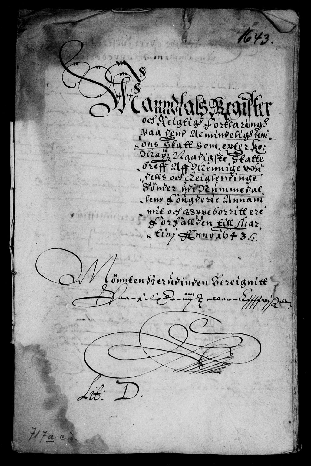 Rentekammeret inntil 1814, Reviderte regnskaper, Lensregnskaper, AV/RA-EA-5023/R/Rb/Rbw/L0078: Trondheim len, 1643-1644