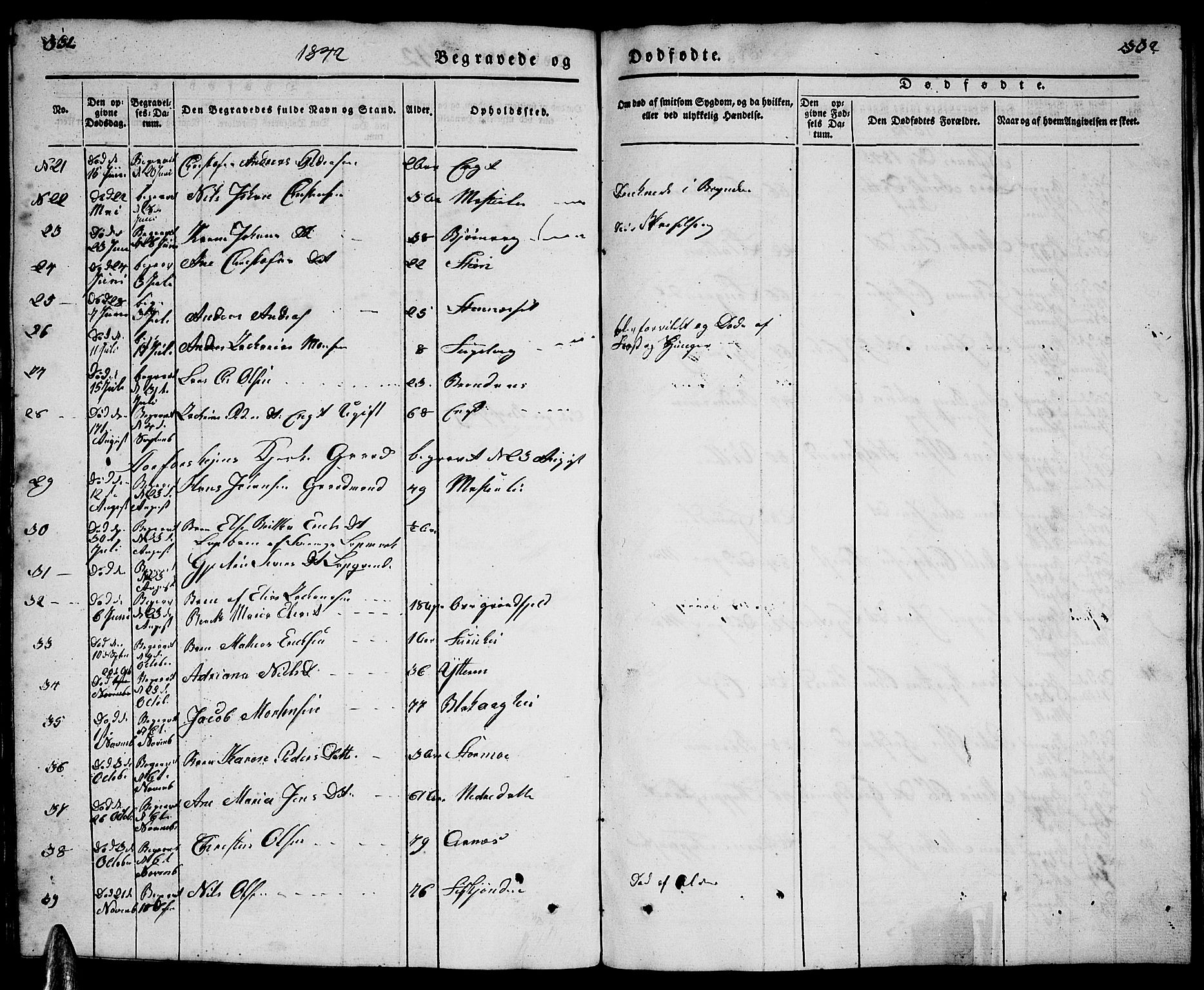 Ministerialprotokoller, klokkerbøker og fødselsregistre - Nordland, AV/SAT-A-1459/827/L0413: Parish register (copy) no. 827C02, 1842-1852, p. 331-332