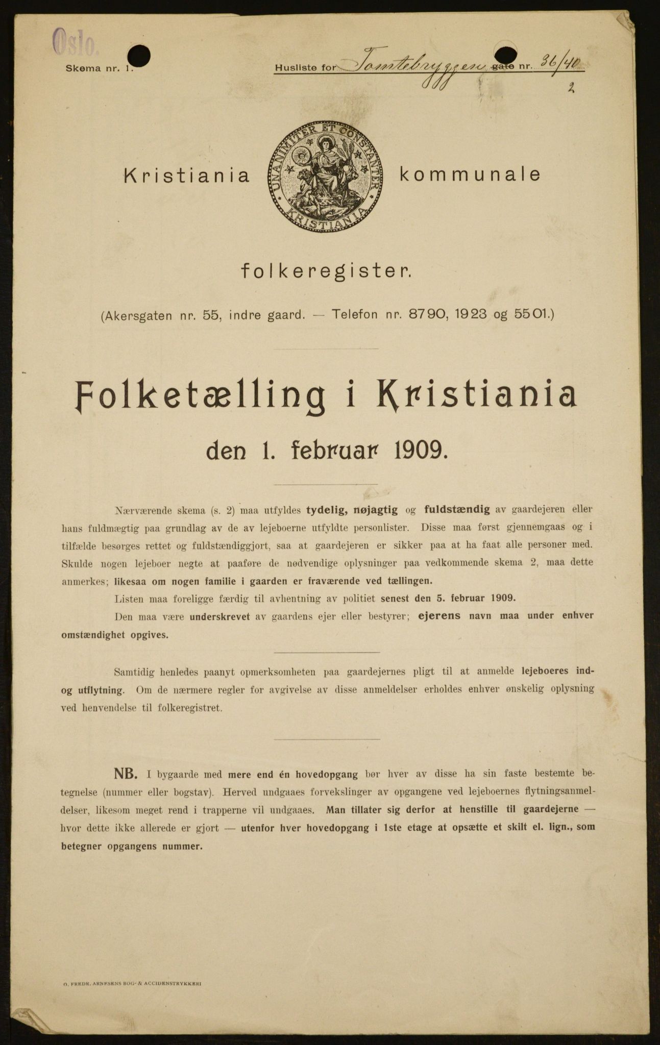 OBA, Municipal Census 1909 for Kristiania, 1909, p. 102830