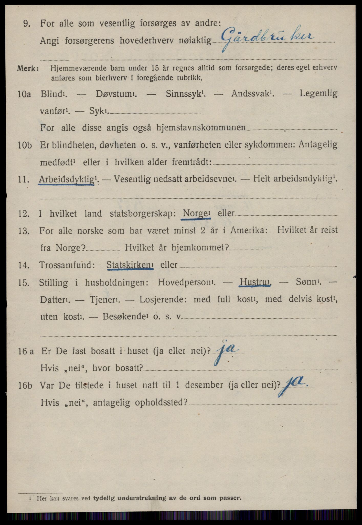 SAT, 1920 census for Volda, 1920, p. 1963