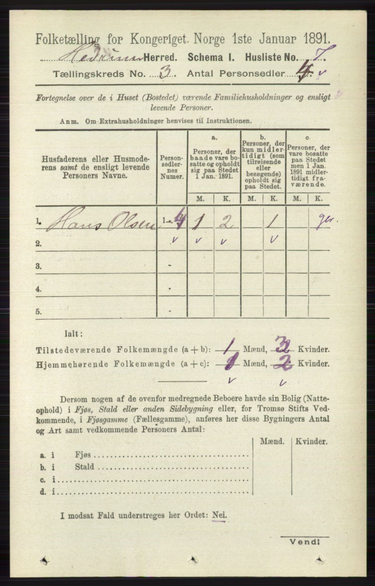 RA, 1891 census for 0727 Hedrum, 1891, p. 928