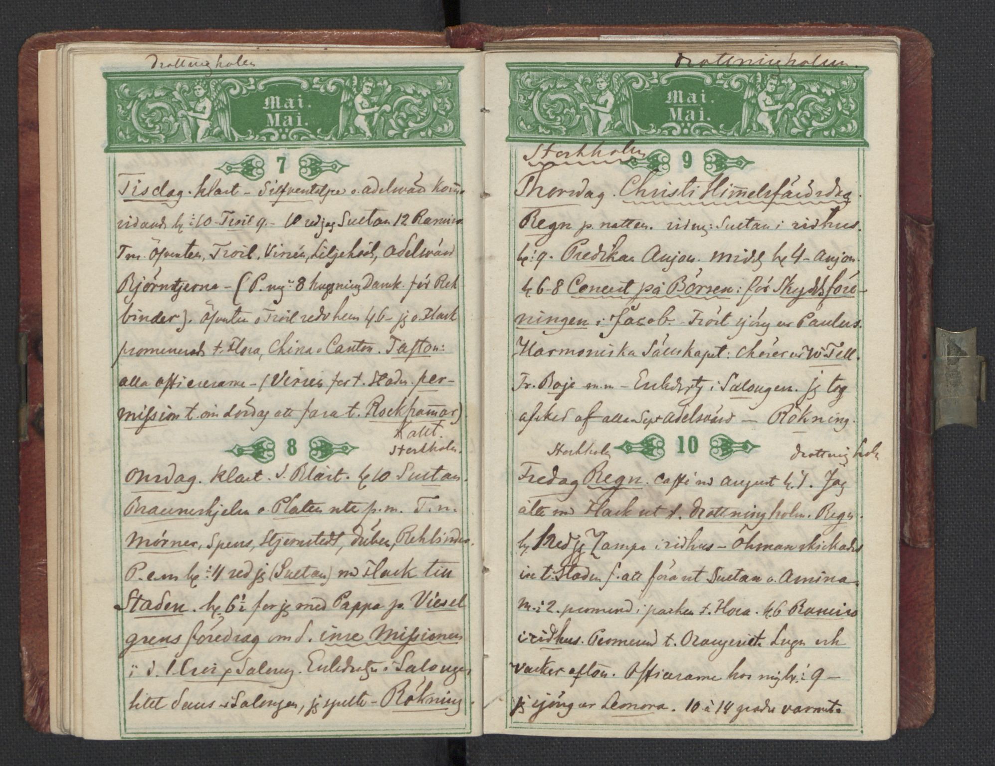 Bernadotte, AV/RA-PA-0318/F/L0001/0003: Privat materiale fra Bernadottefamilien / Dagbok, 1850, p. 40