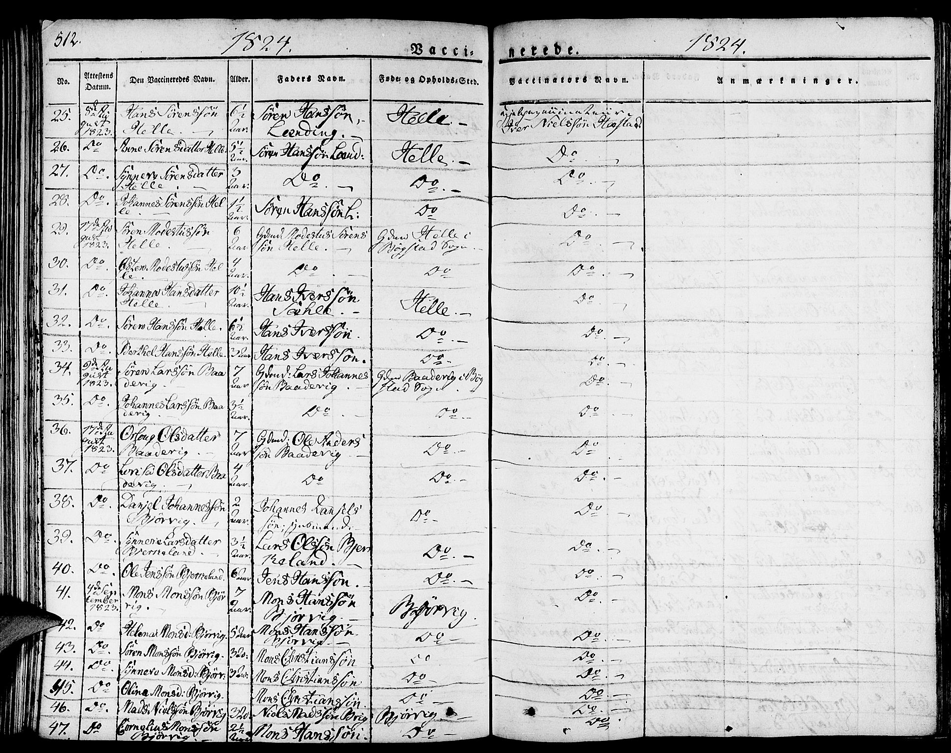 Gaular sokneprestembete, AV/SAB-A-80001/H/Haa: Parish register (official) no. A 3, 1821-1840, p. 512