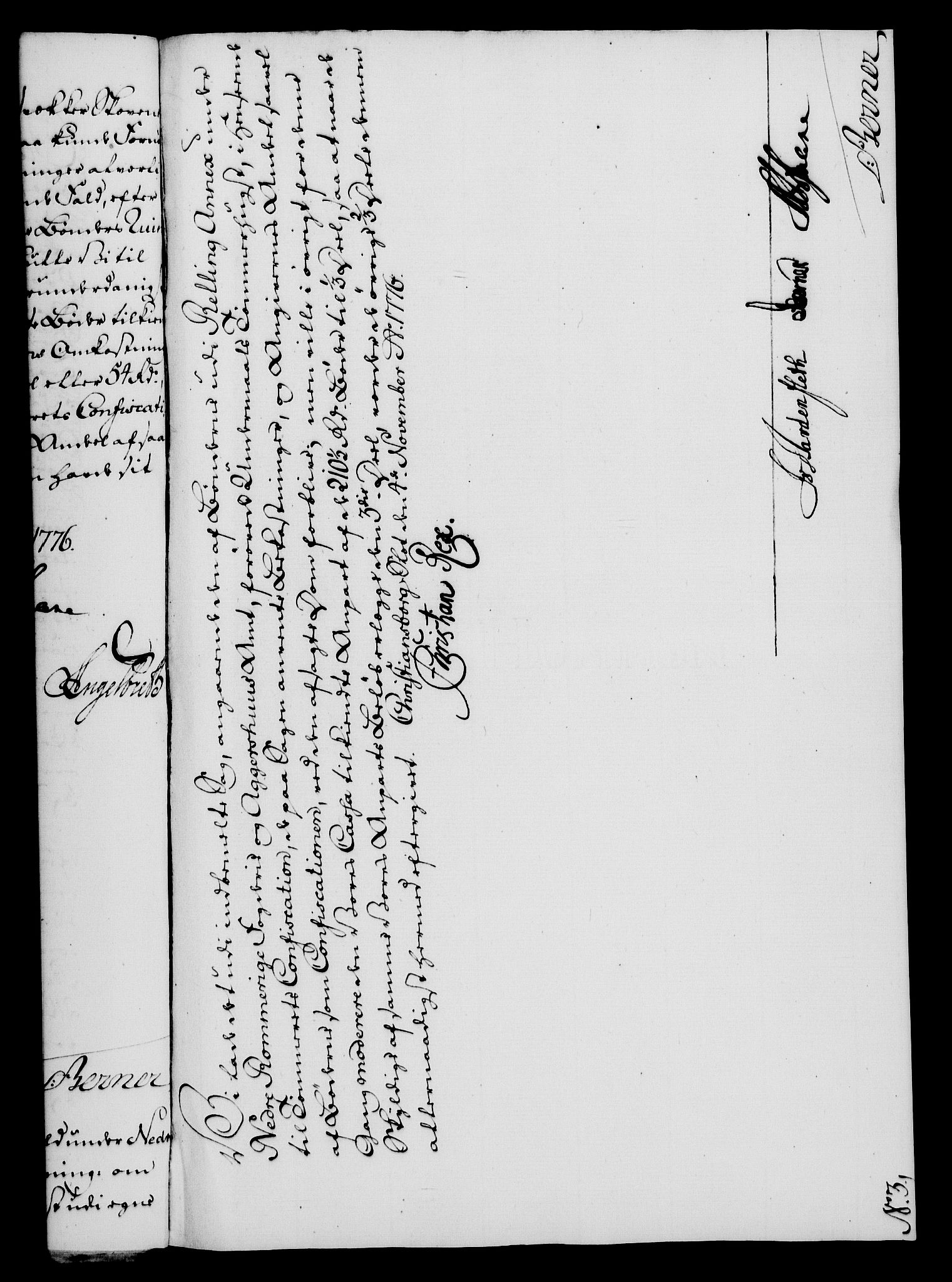 Rentekammeret, Kammerkanselliet, RA/EA-3111/G/Gf/Gfa/L0058: Norsk relasjons- og resolusjonsprotokoll (merket RK 52.58), 1776, p. 206