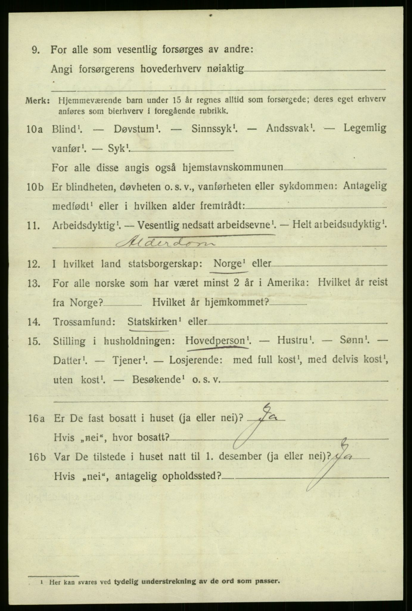 SAB, 1920 census for Askvoll, 1920, p. 4333