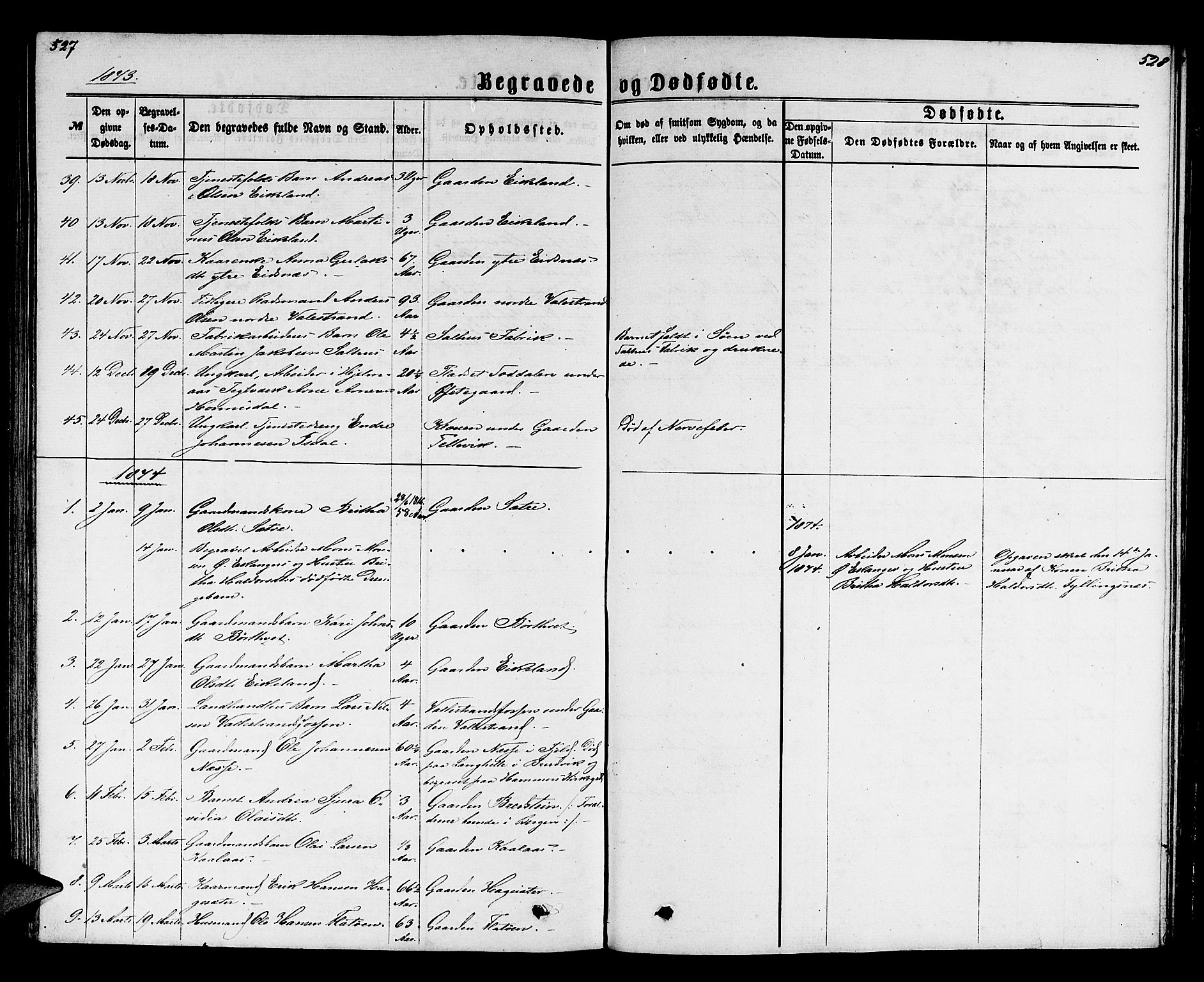 Hamre sokneprestembete, SAB/A-75501/H/Ha/Hab: Parish register (copy) no. B 2, 1863-1880, p. 527-528