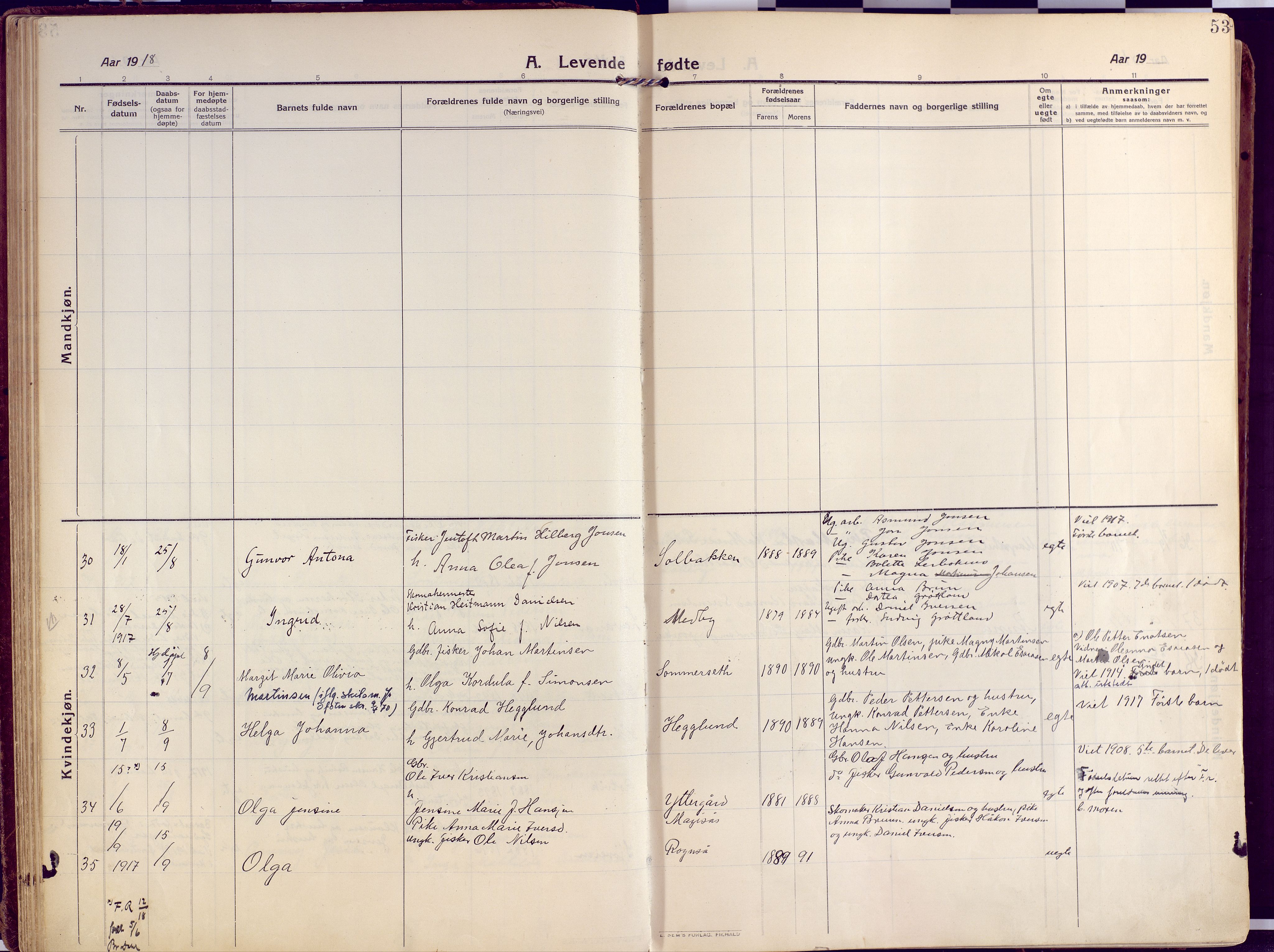 Salangen sokneprestembete, AV/SATØ-S-1324/H/Ha/L0004kirke: Parish register (official) no. 4, 1912-1927, p. 53