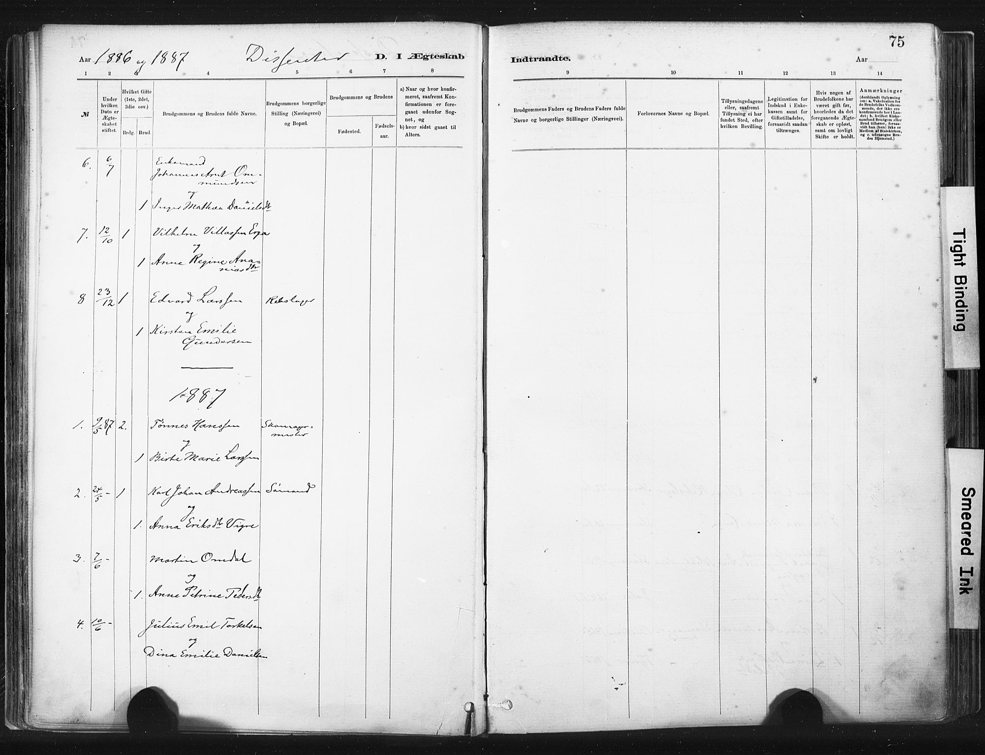 St. Johannes sokneprestkontor, AV/SAST-A-101814/001/30/30BA/L0003: Parish register (official) no. A 3, 1885-1910, p. 75