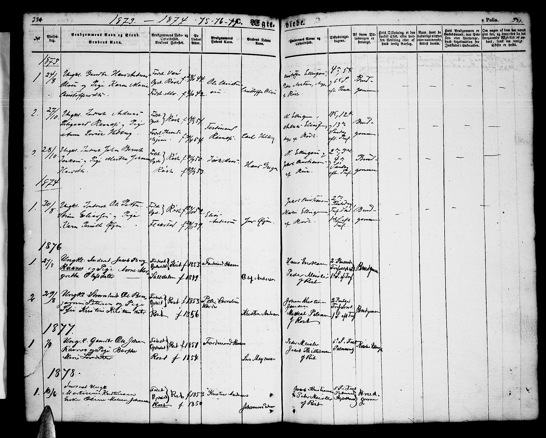 Ministerialprotokoller, klokkerbøker og fødselsregistre - Nordland, AV/SAT-A-1459/808/L0130: Parish register (copy) no. 808C01, 1851-1878, p. 330-331