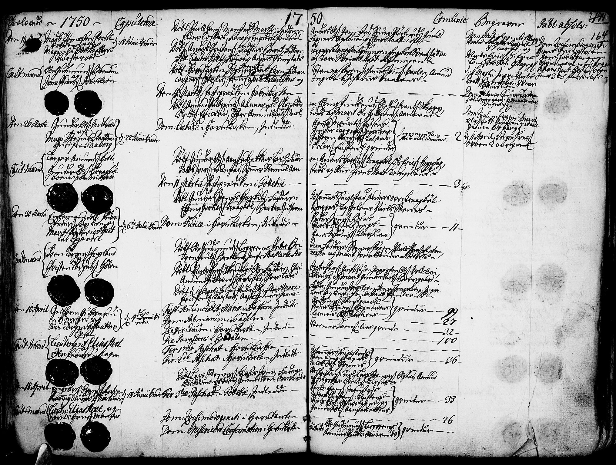 Gausdal prestekontor, SAH/PREST-090/H/Ha/Haa/L0002: Parish register (official) no. 2, 1729-1757, p. 164