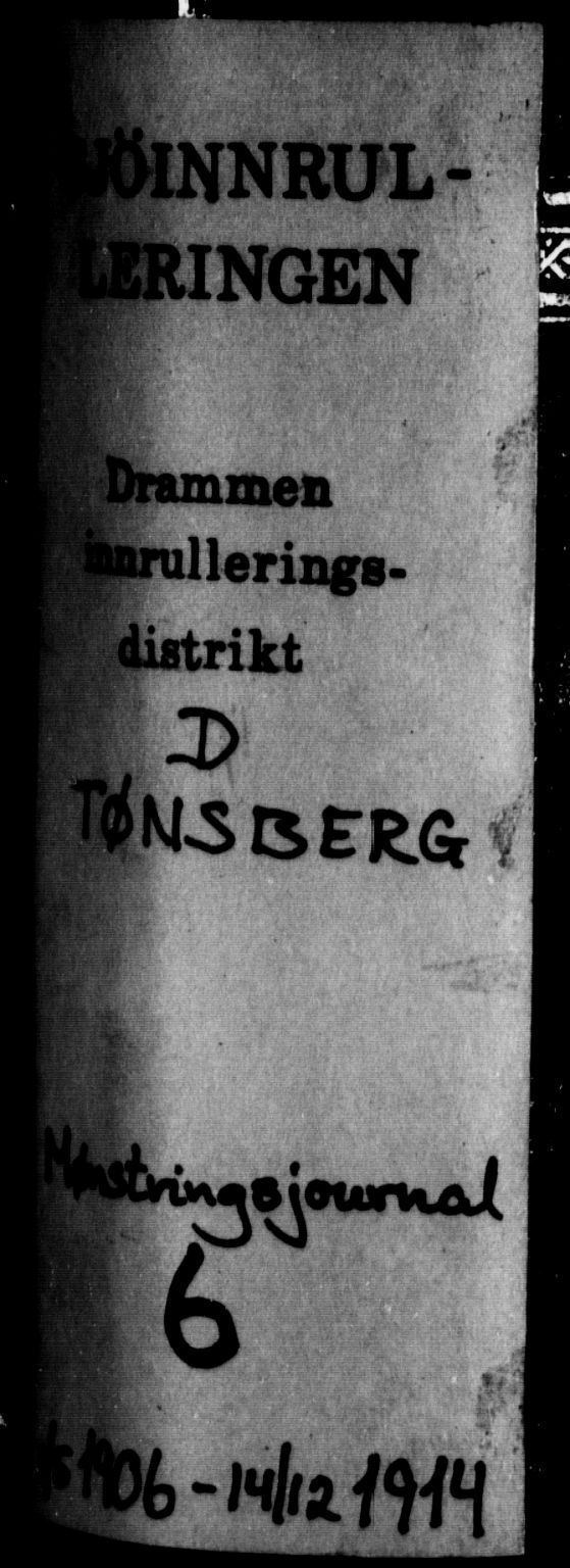 Tønsberg innrulleringskontor, SAKO/A-786/H/Ha/L0006: Mønstringsjournal, 1906-1914, p. 1