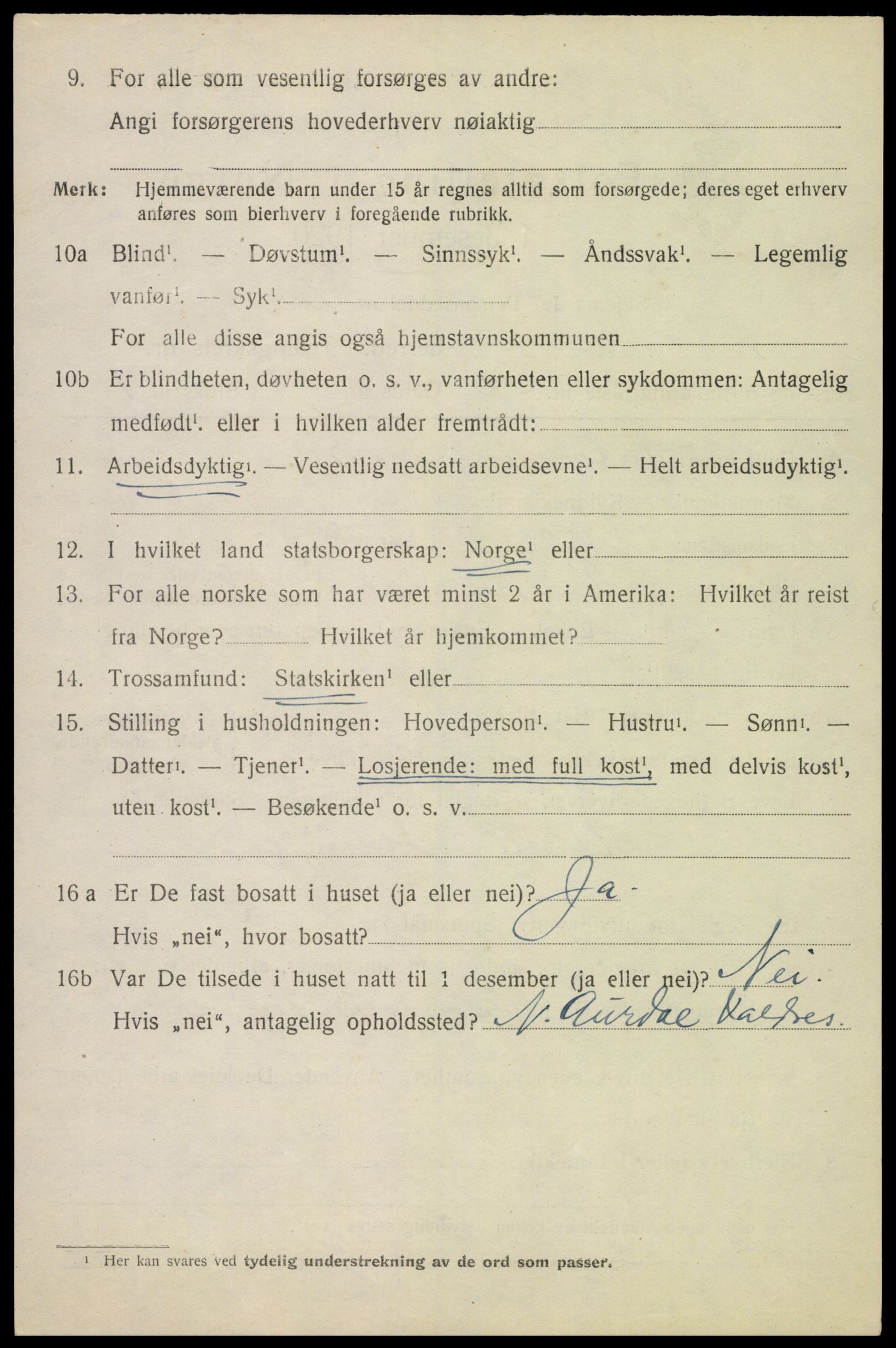 SAH, 1920 census for Nes (Hedmark), 1920, p. 7351