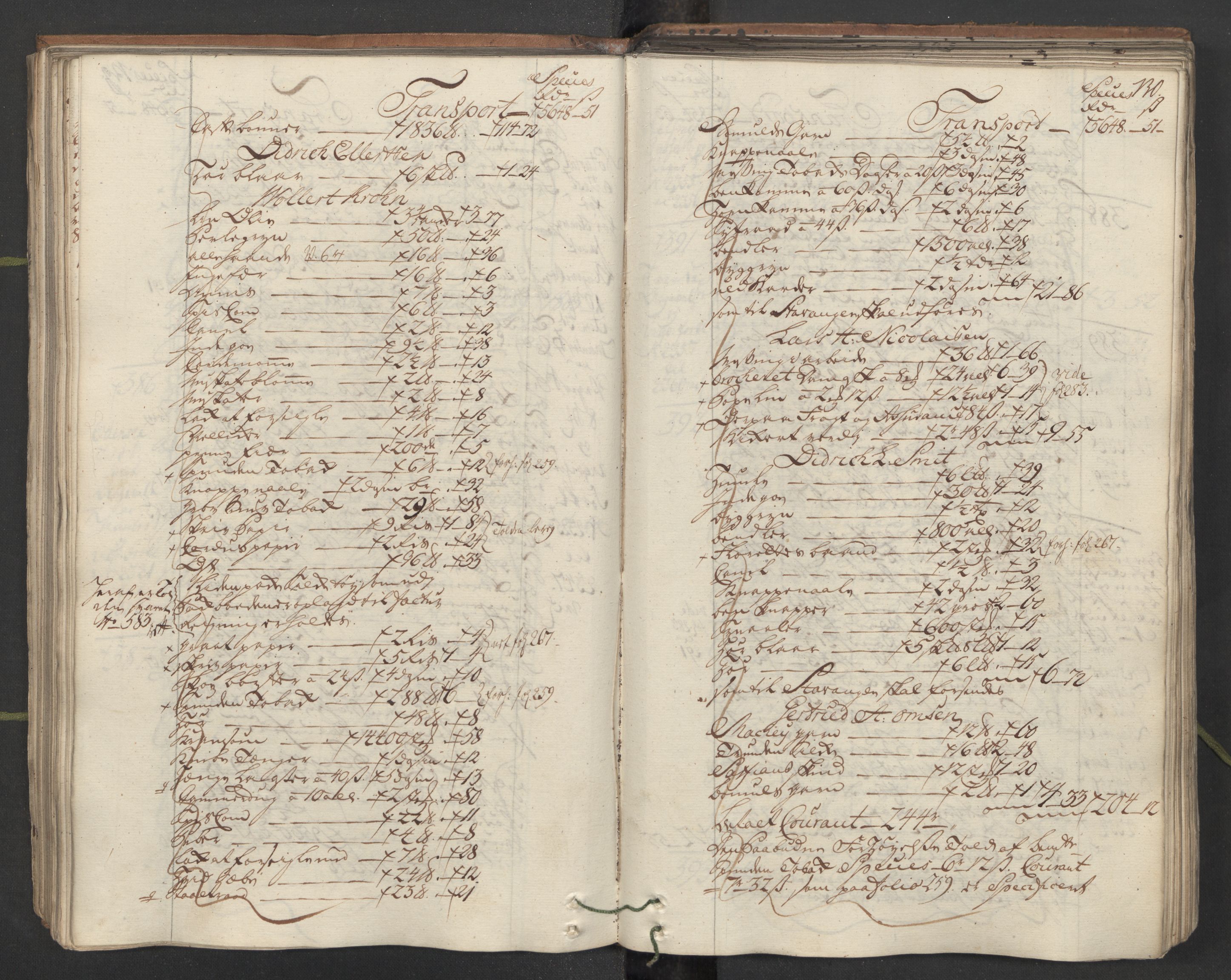 Generaltollkammeret, tollregnskaper, AV/RA-EA-5490/R26/L0101/0001: Tollregnskaper Bergen A / Inngående hovedtollbok, 1762, p. 129b-130a