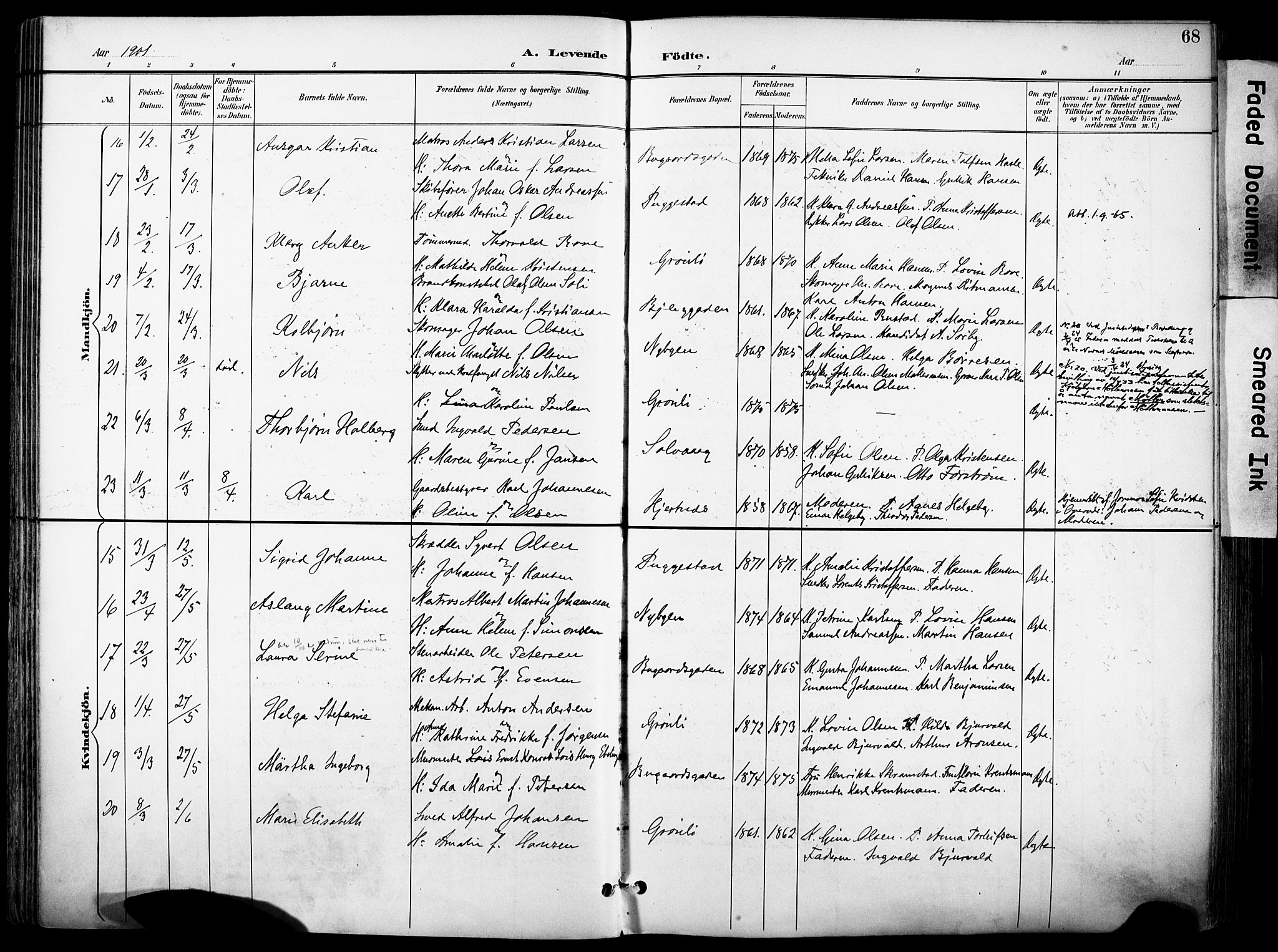 Sandefjord kirkebøker, SAKO/A-315/F/Fa/L0004: Parish register (official) no. 4, 1894-1905, p. 68