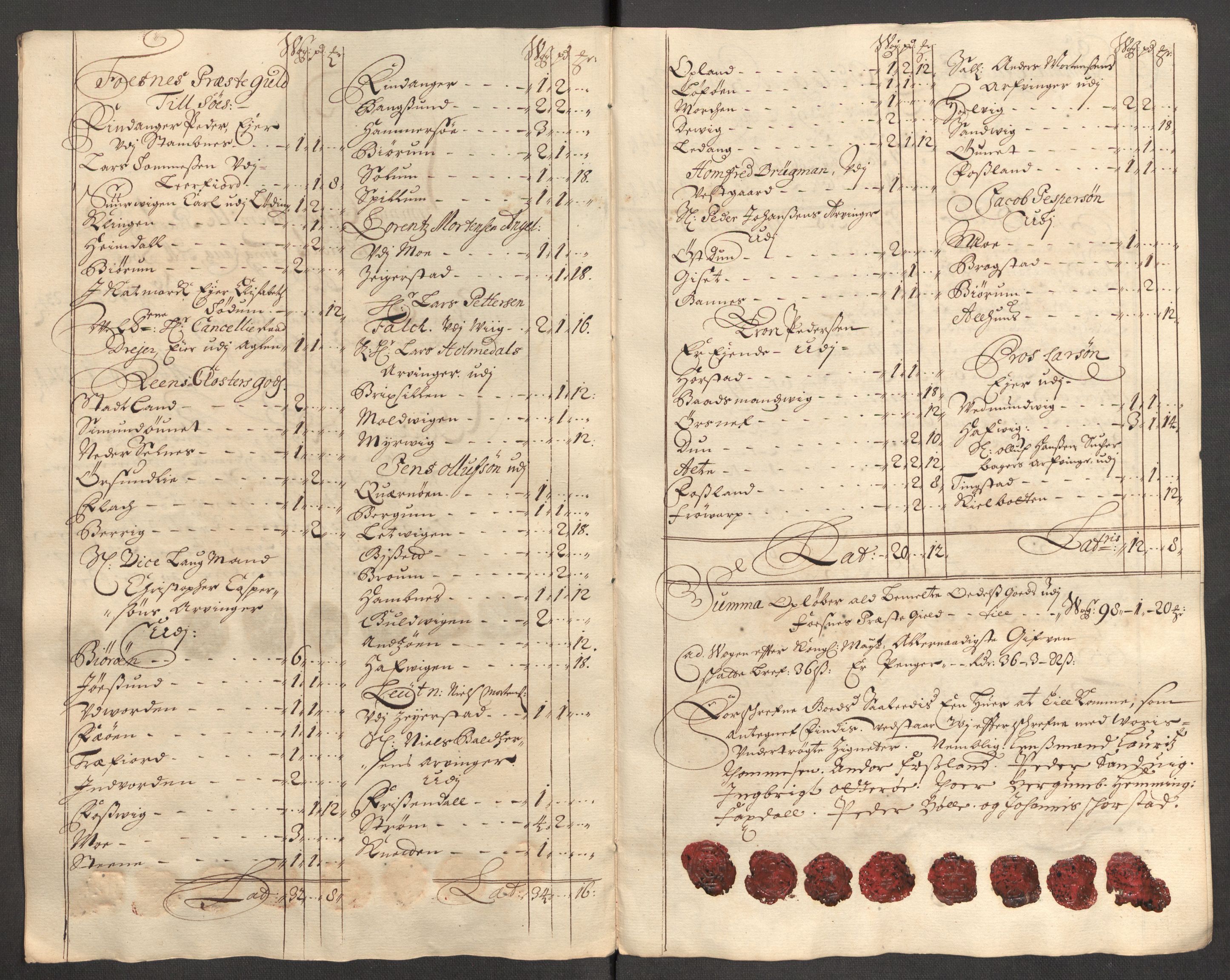Rentekammeret inntil 1814, Reviderte regnskaper, Fogderegnskap, RA/EA-4092/R64/L4425: Fogderegnskap Namdal, 1696-1698, p. 222