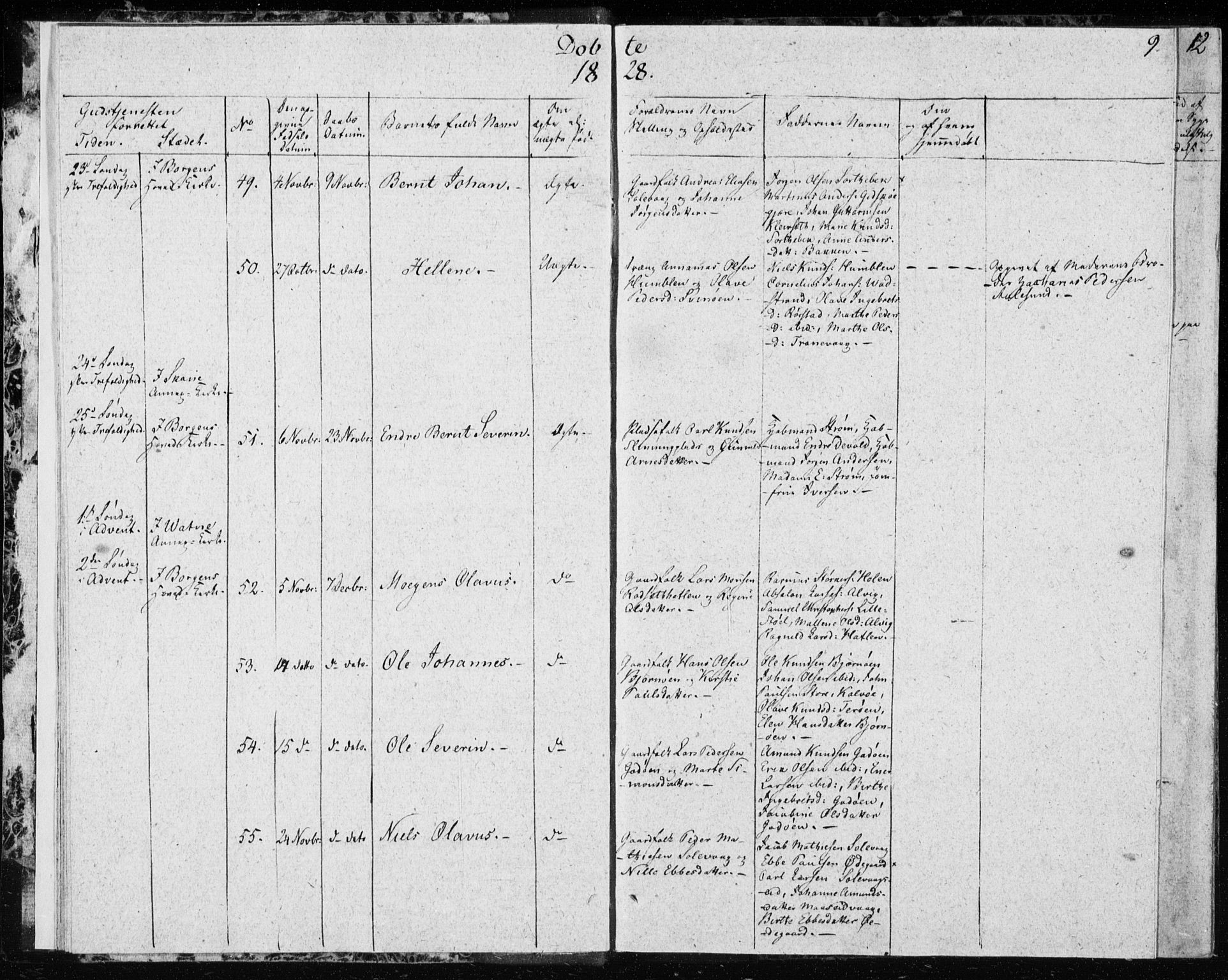 Ministerialprotokoller, klokkerbøker og fødselsregistre - Møre og Romsdal, AV/SAT-A-1454/528/L0413: Curate's parish register no. 528B01, 1828-1832, p. 9