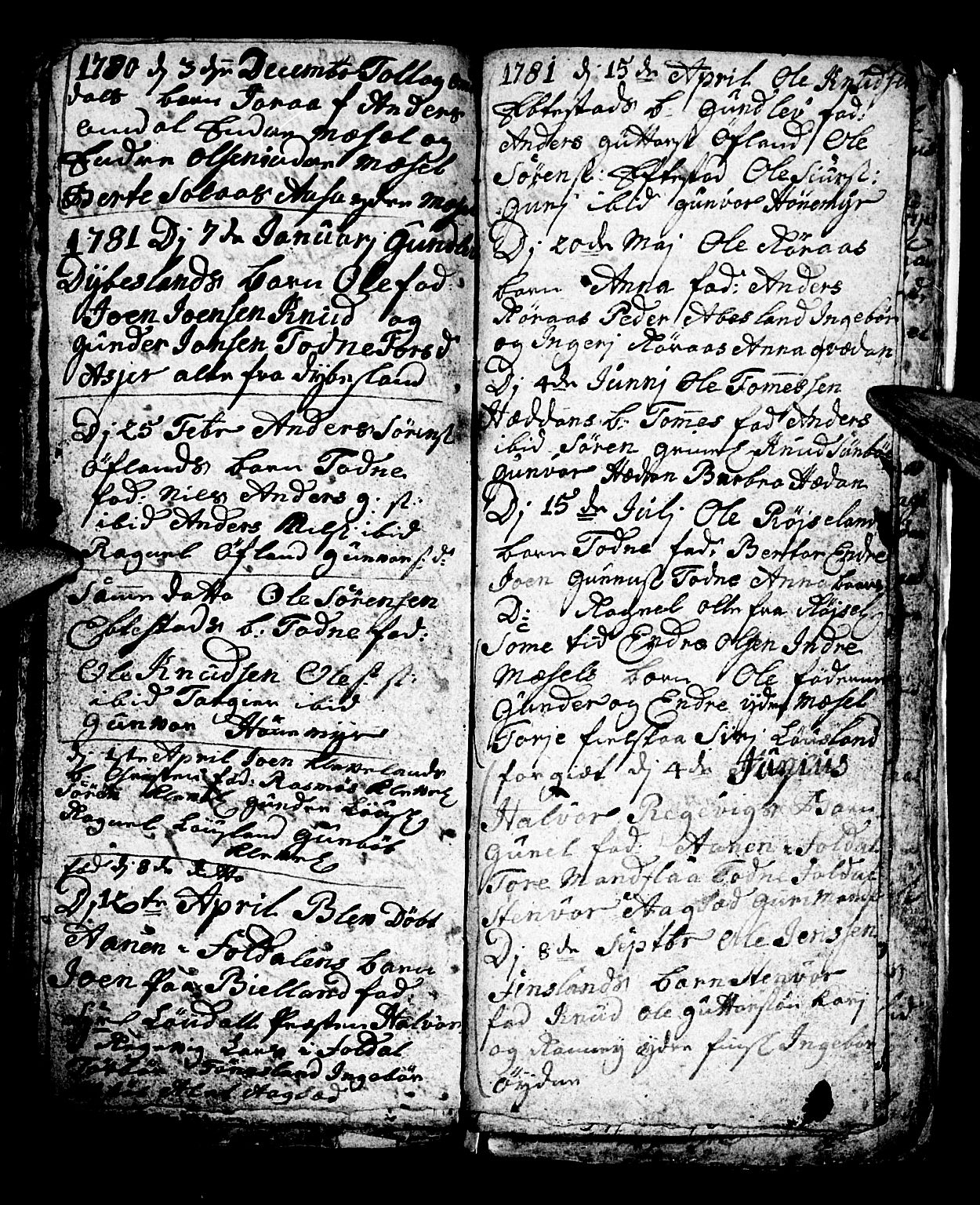 Bjelland sokneprestkontor, AV/SAK-1111-0005/F/Fb/Fbb/L0001: Parish register (copy) no. B 1, 1732-1782, p. 116