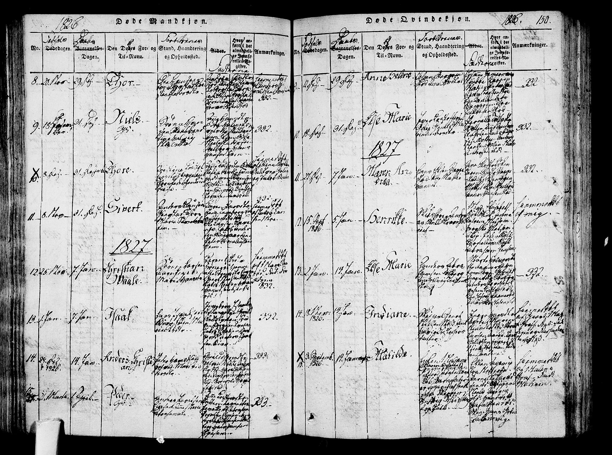 Sandar kirkebøker, AV/SAKO-A-243/F/Fa/L0004: Parish register (official) no. 4, 1814-1832, p. 150