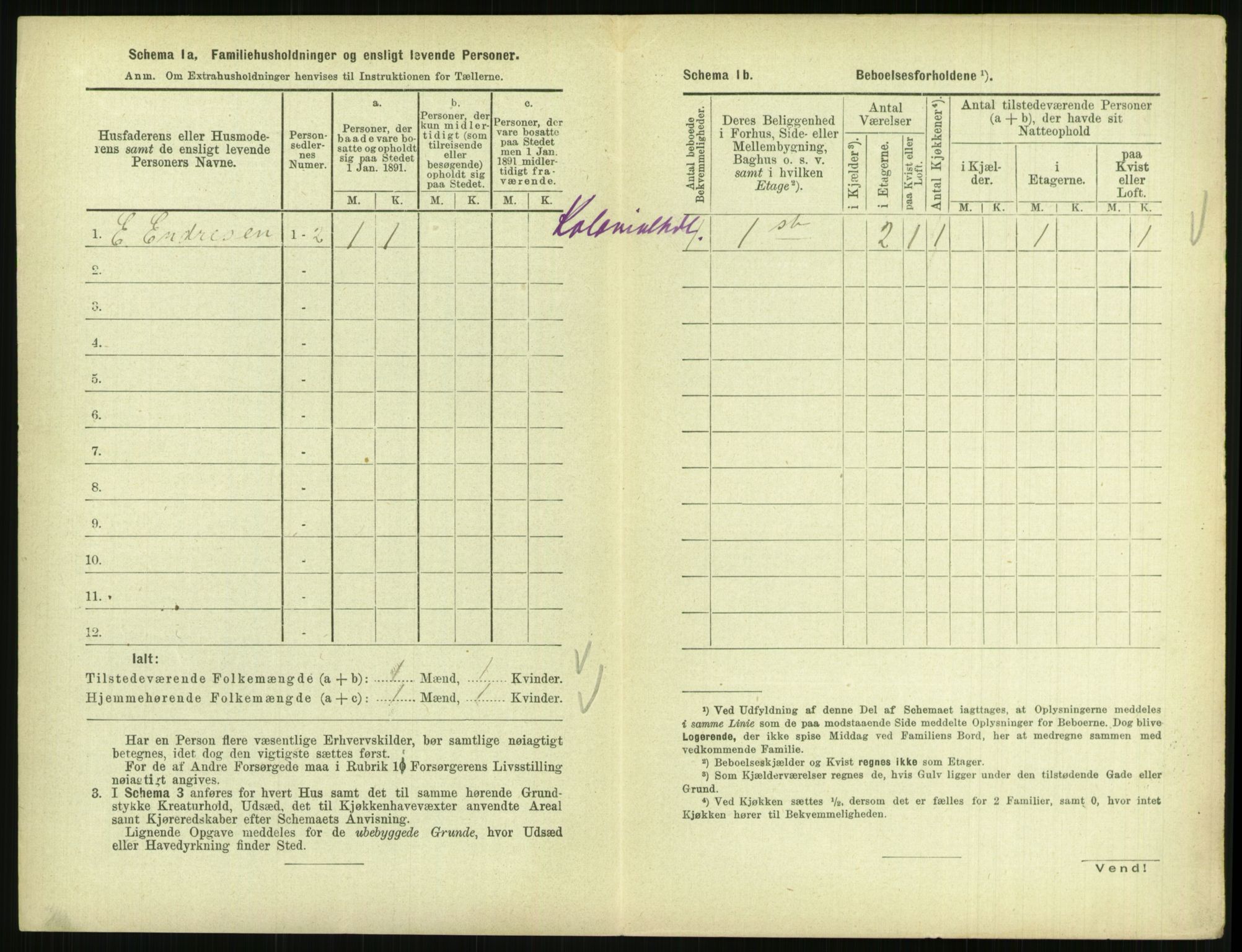 RA, 1891 census for 0903 Arendal, 1891, p. 891