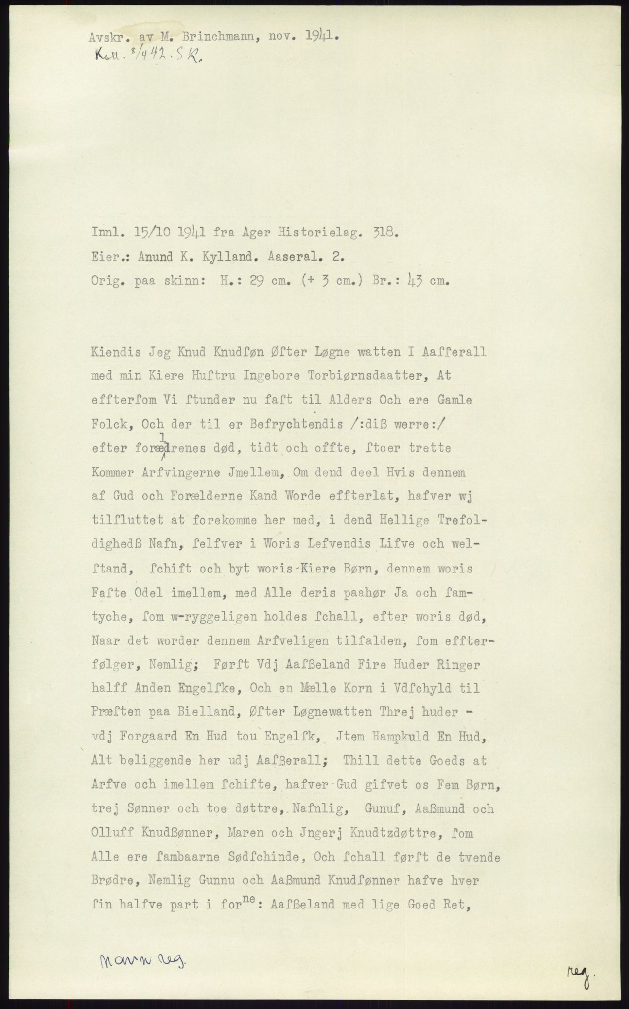 Samlinger til kildeutgivelse, Diplomavskriftsamlingen, RA/EA-4053/H/Ha, p. 1916