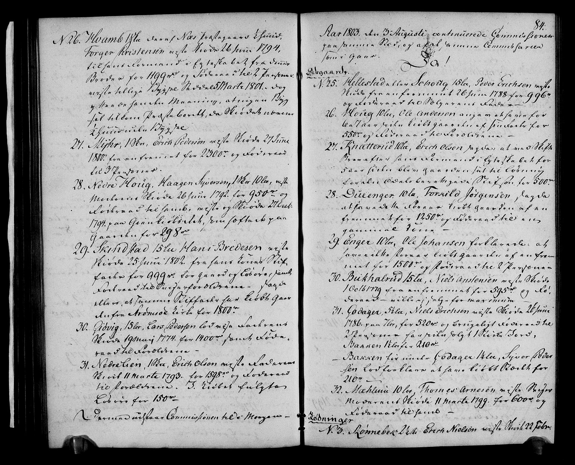 Rentekammeret inntil 1814, Realistisk ordnet avdeling, AV/RA-EA-4070/N/Ne/Nea/L0032: Hedmark fogderi. Bilag til deliberasjonsprotokoll, 1803, p. 88