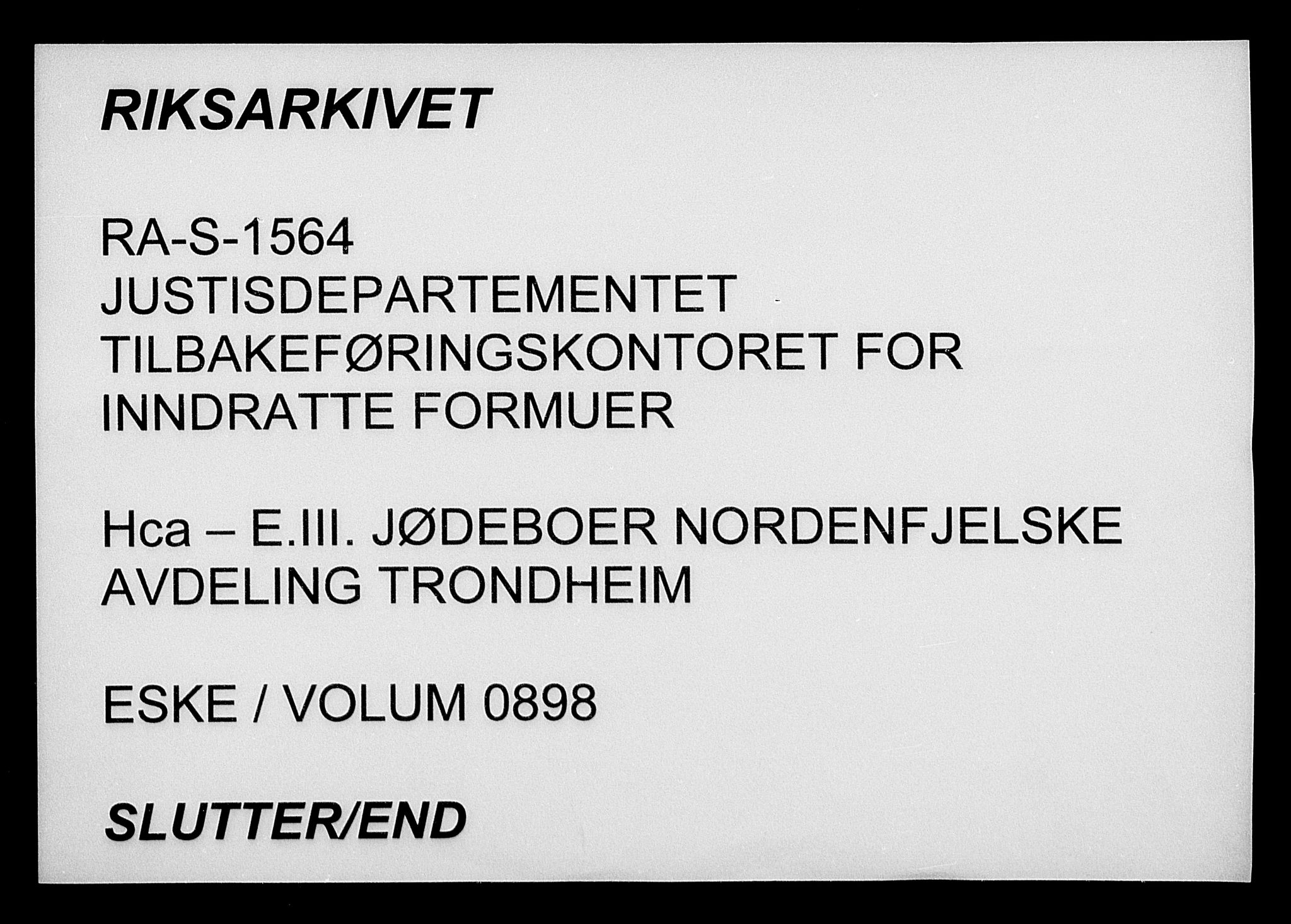 Justisdepartementet, Tilbakeføringskontoret for inndratte formuer, AV/RA-S-1564/H/Hc/Hca/L0898: --, 1945-1947, p. 710