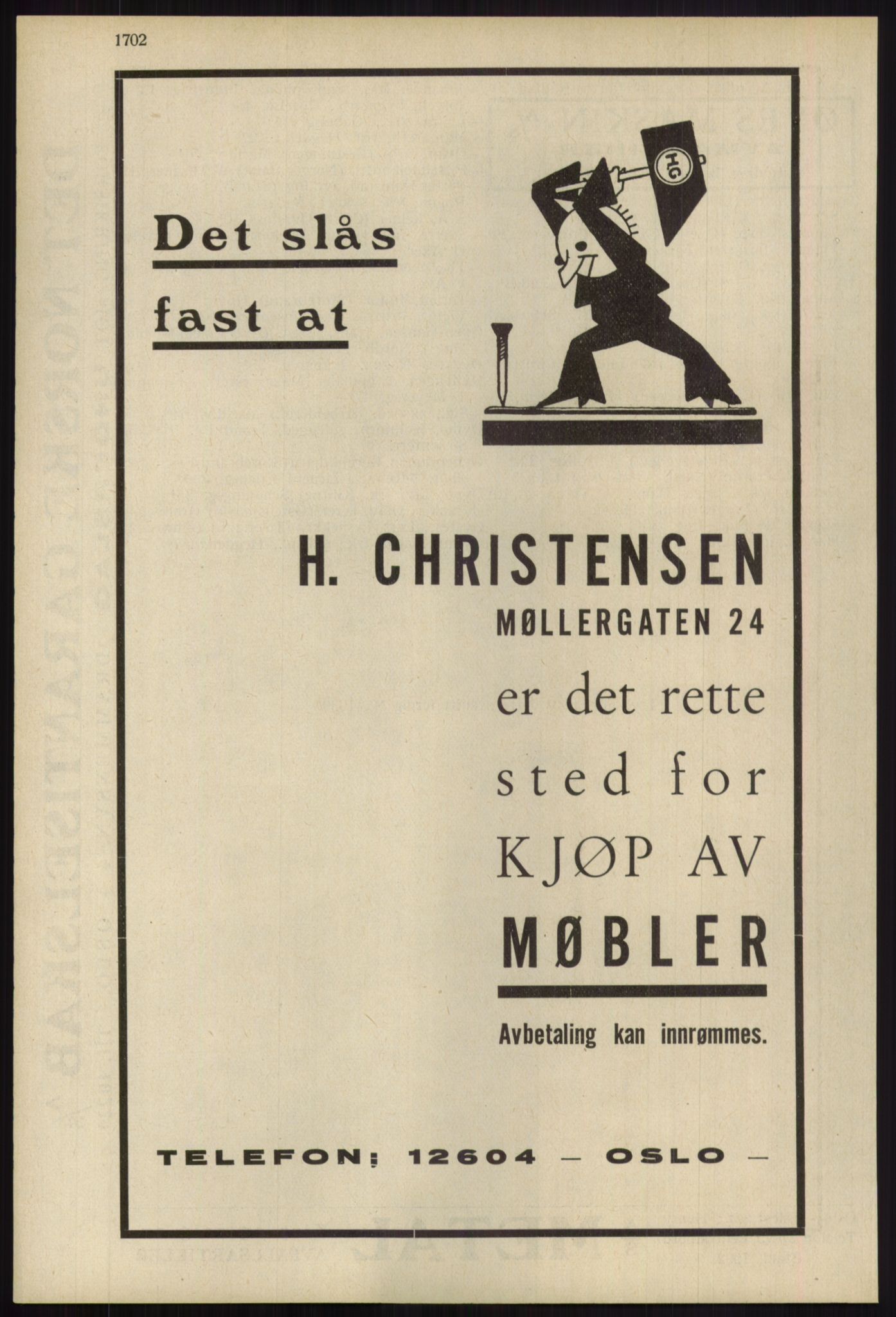 Kristiania/Oslo adressebok, PUBL/-, 1939, p. 1702
