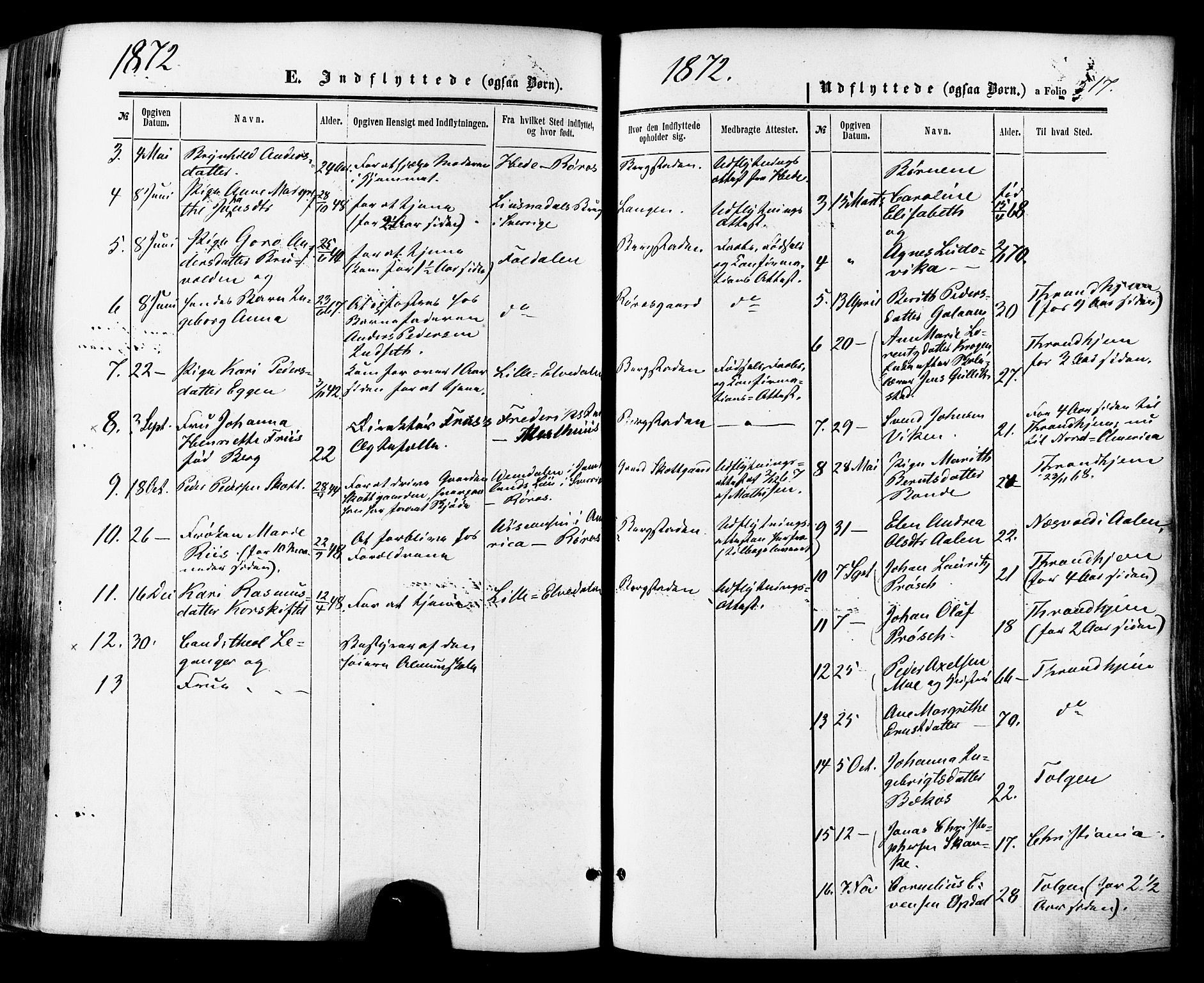 Ministerialprotokoller, klokkerbøker og fødselsregistre - Sør-Trøndelag, AV/SAT-A-1456/681/L0932: Parish register (official) no. 681A10, 1860-1878, p. 517