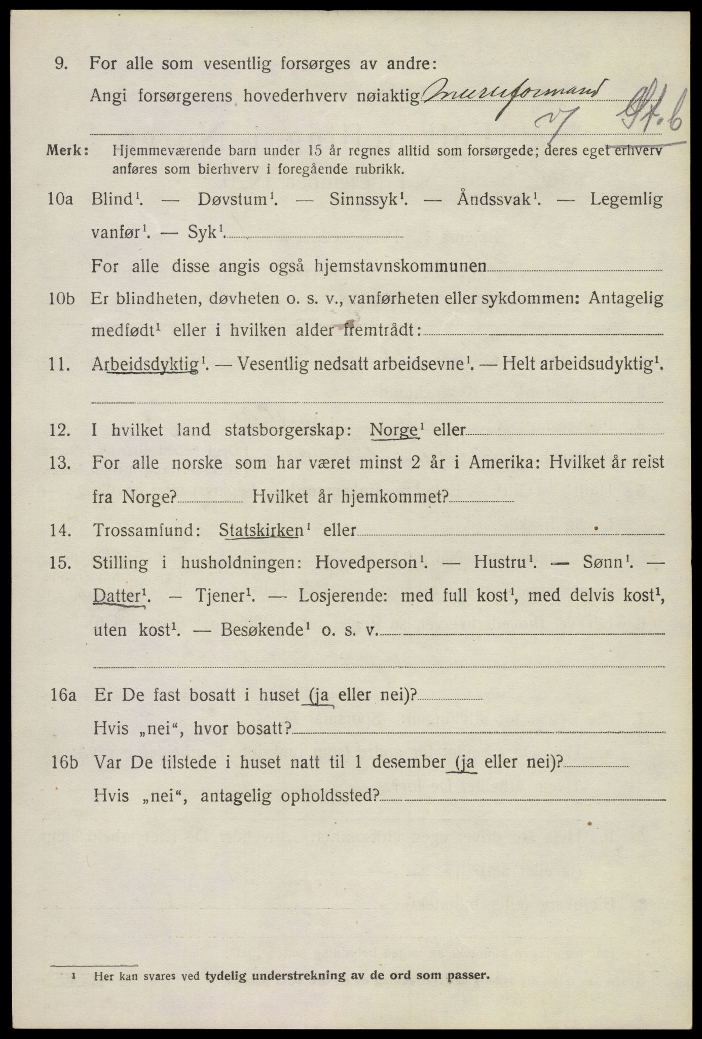 SAKO, 1920 census for Røyken, 1920, p. 2459