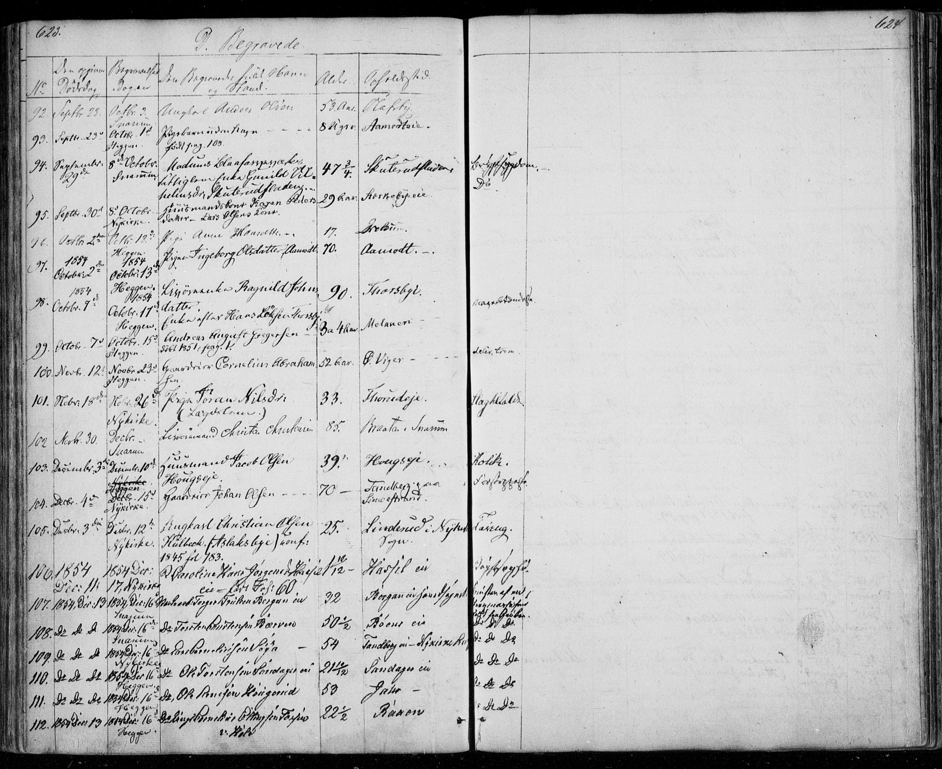 Modum kirkebøker, SAKO/A-234/F/Fa/L0008: Parish register (official) no. 8, 1851-1859, p. 623-624