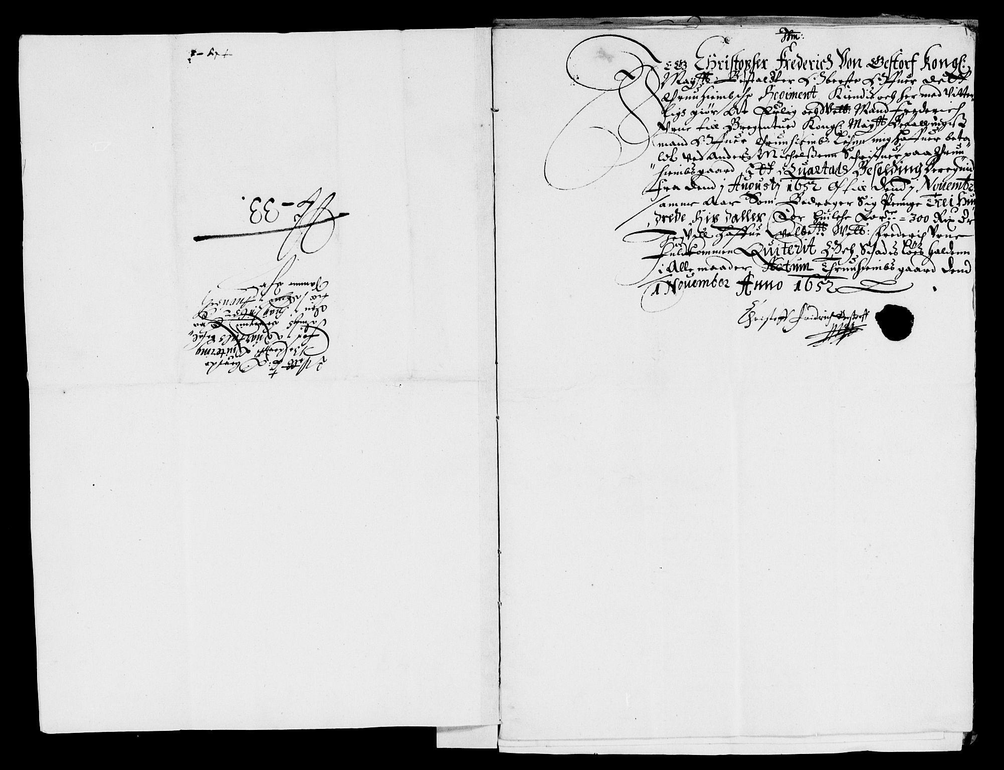 Rentekammeret inntil 1814, Reviderte regnskaper, Lensregnskaper, AV/RA-EA-5023/R/Rb/Rbw/L0110: Trondheim len, 1652-1653