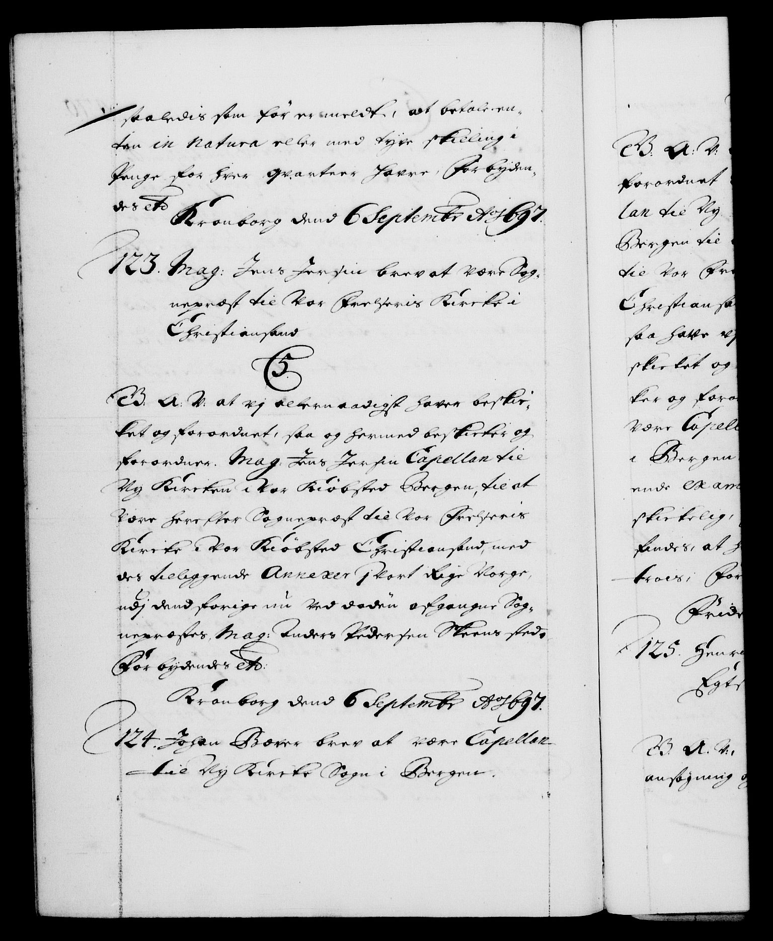 Danske Kanselli 1572-1799, AV/RA-EA-3023/F/Fc/Fca/Fcaa/L0016: Norske registre (mikrofilm), 1692-1697, p. 470b