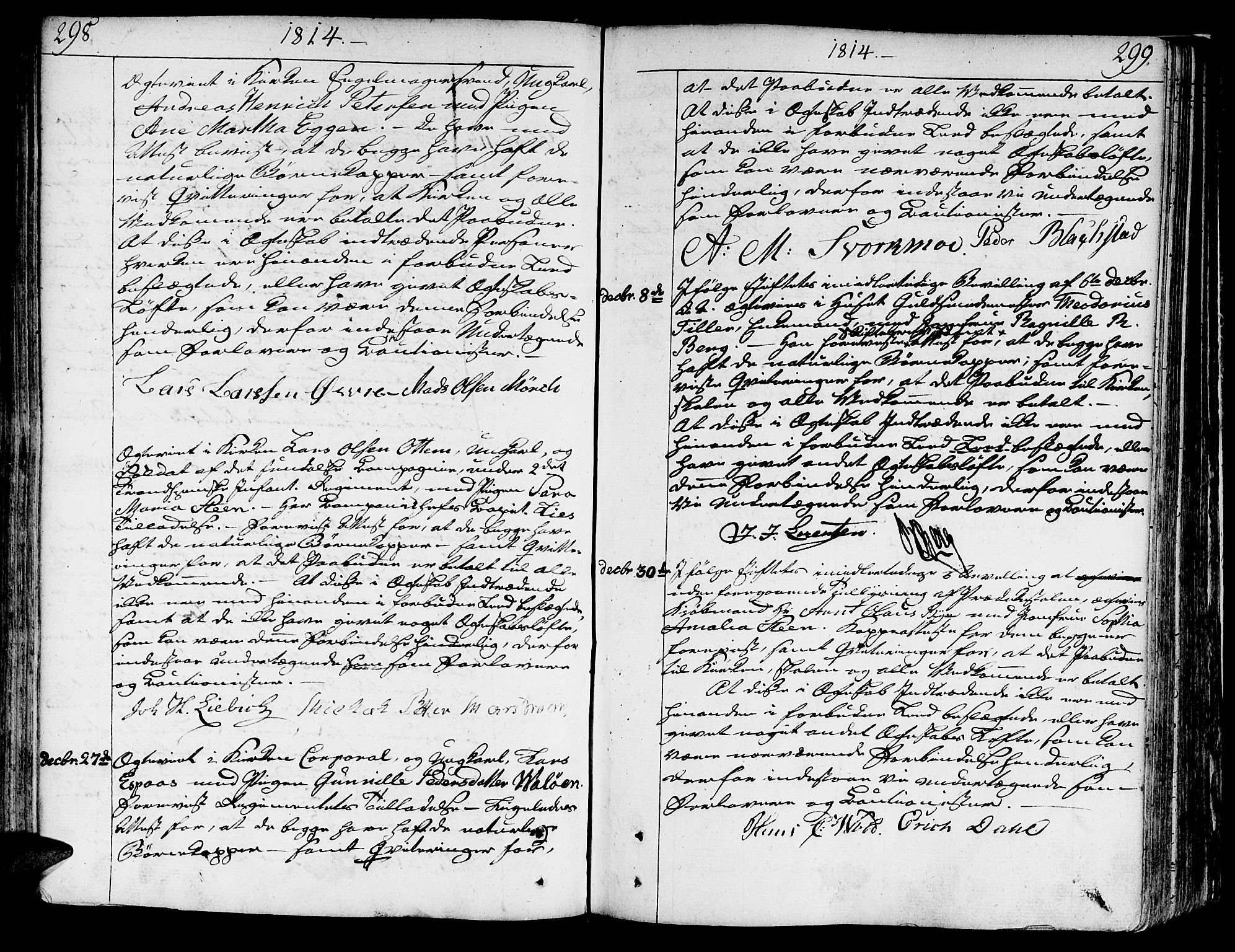Ministerialprotokoller, klokkerbøker og fødselsregistre - Sør-Trøndelag, SAT/A-1456/602/L0105: Parish register (official) no. 602A03, 1774-1814, p. 298-299