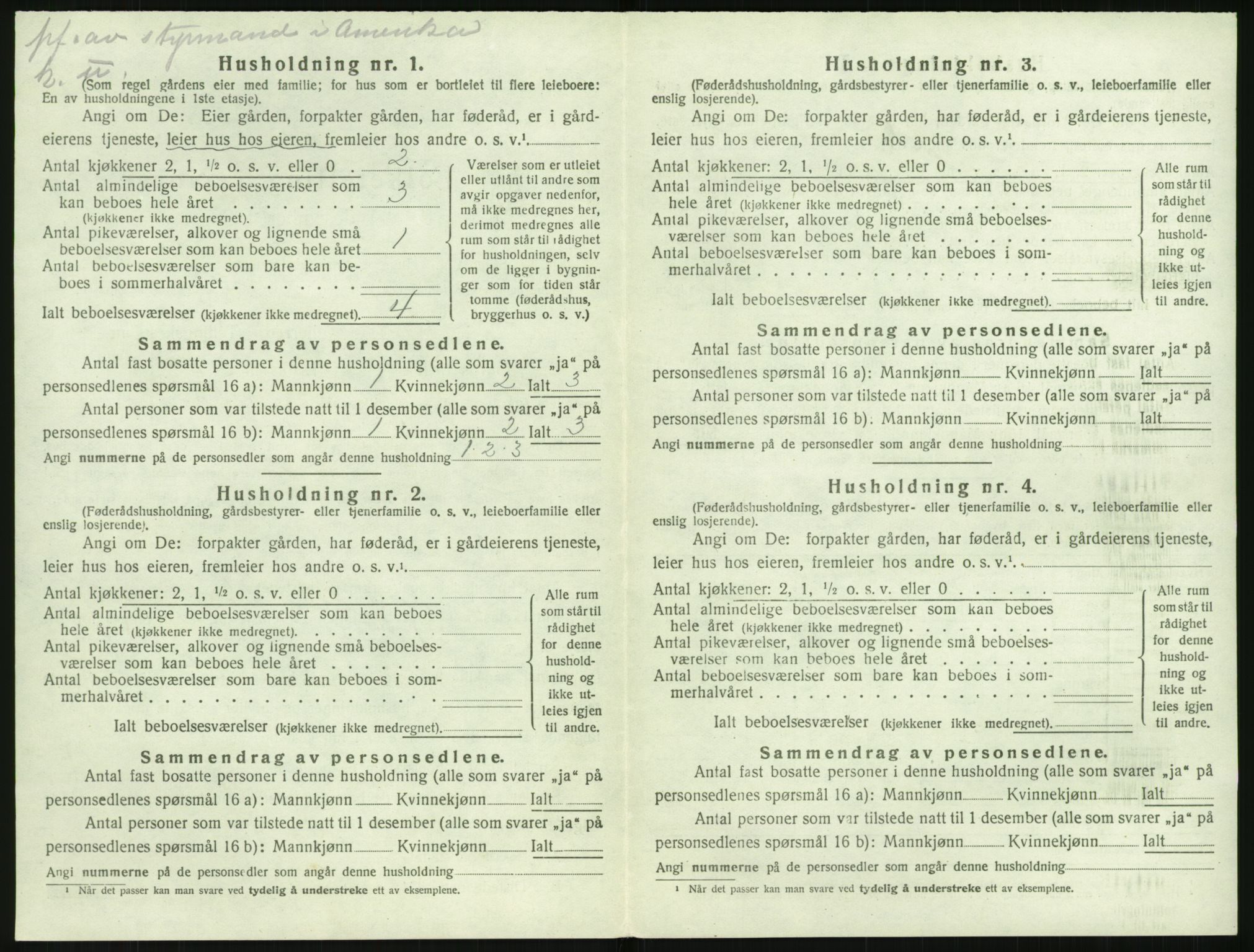 SAK, 1920 census for Dypvåg, 1920, p. 320