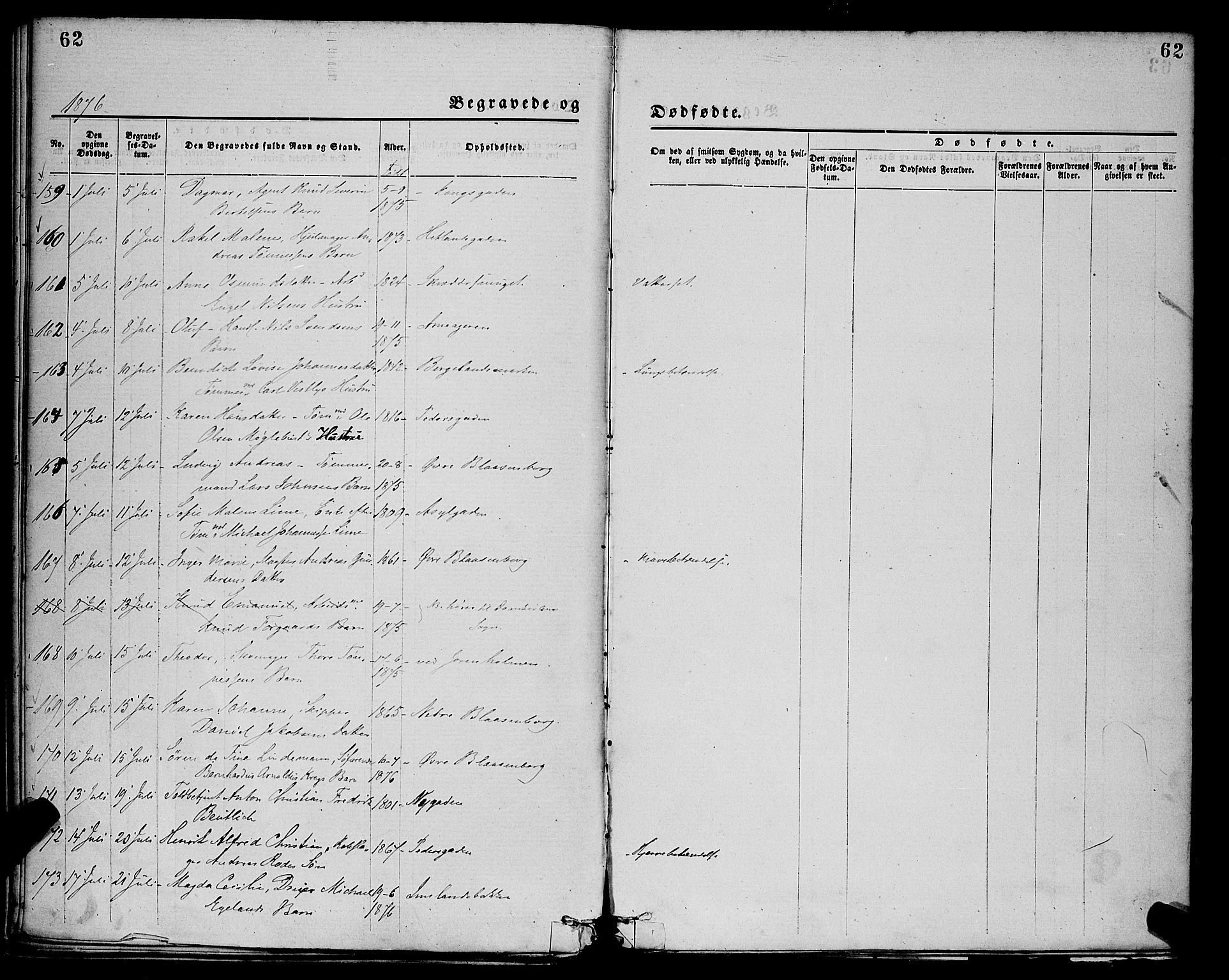 St. Petri sokneprestkontor, SAST/A-101813/001/30/30BA/L0012: Parish register (official) no. A 12, 1873-1878, p. 62